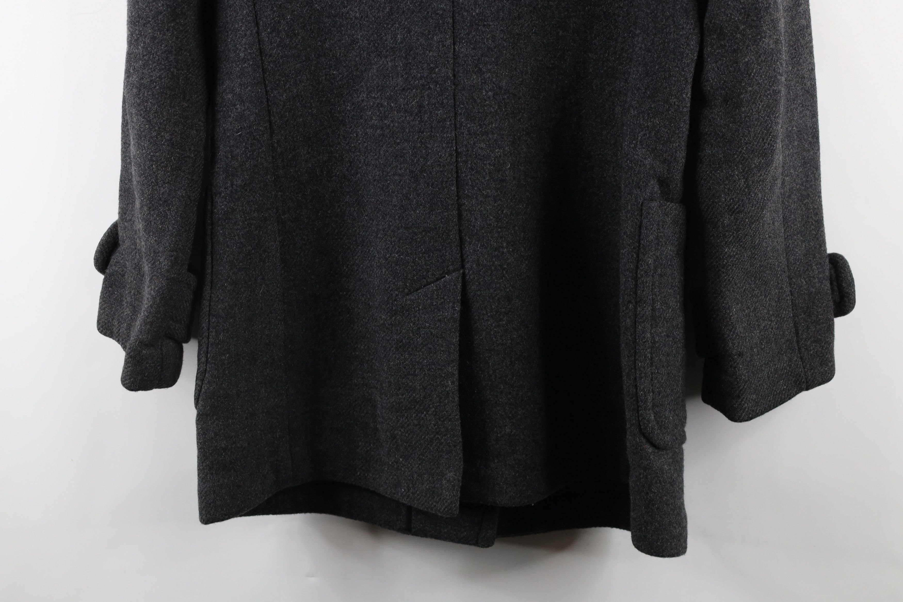 Banana Republic × Vintage Banana Republic Horn Toggle Button Peacoat Jacket Dark Gray Size M / US 6-8 / IT 42-44 - 12 Thumbnail