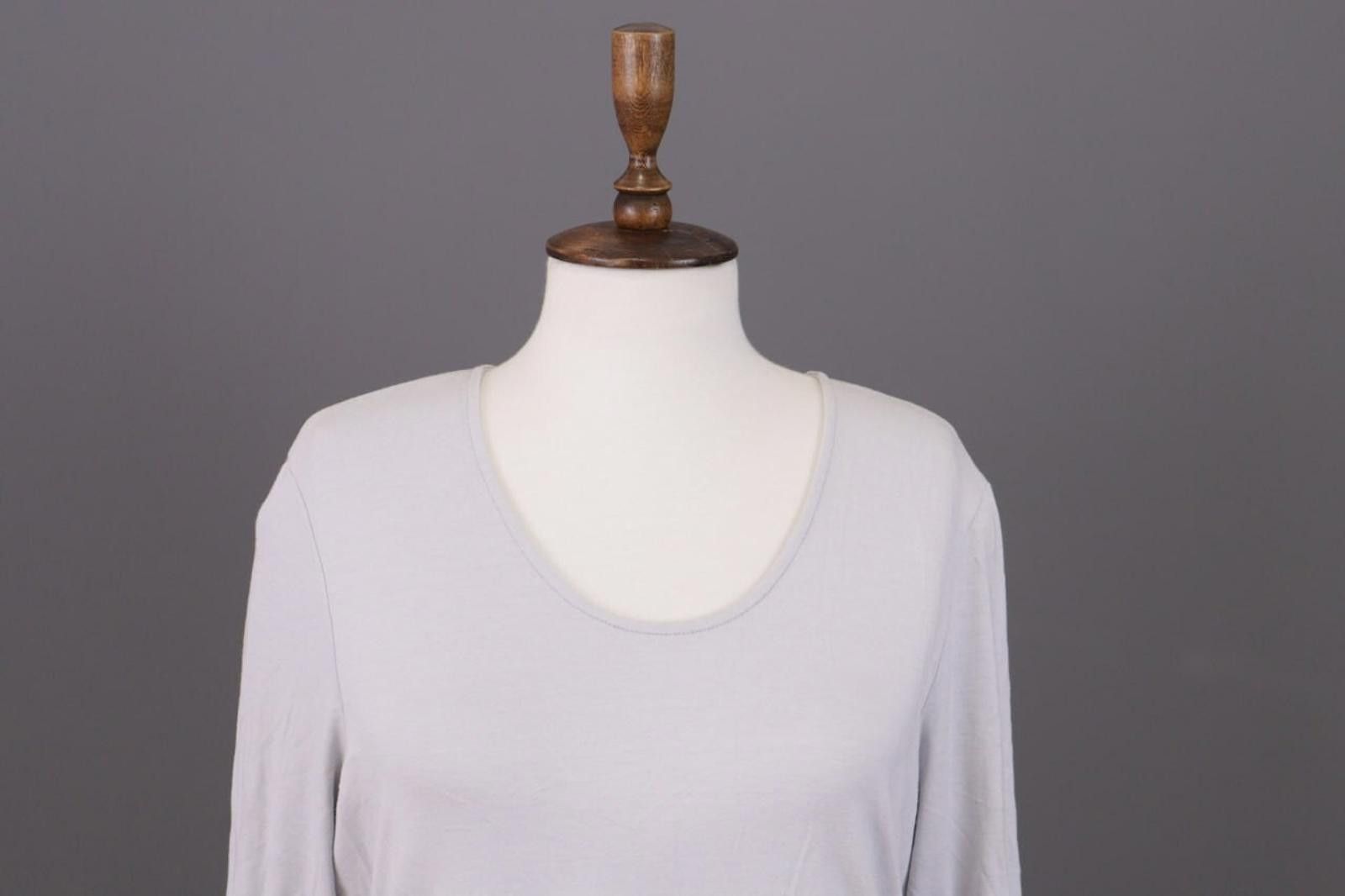 Oscar De La Renta Oska Grau Lagenlook Relaxed Pullover Top Size 3 / L Size M / US 6-8 / IT 42-44 - 2 Thumbnail