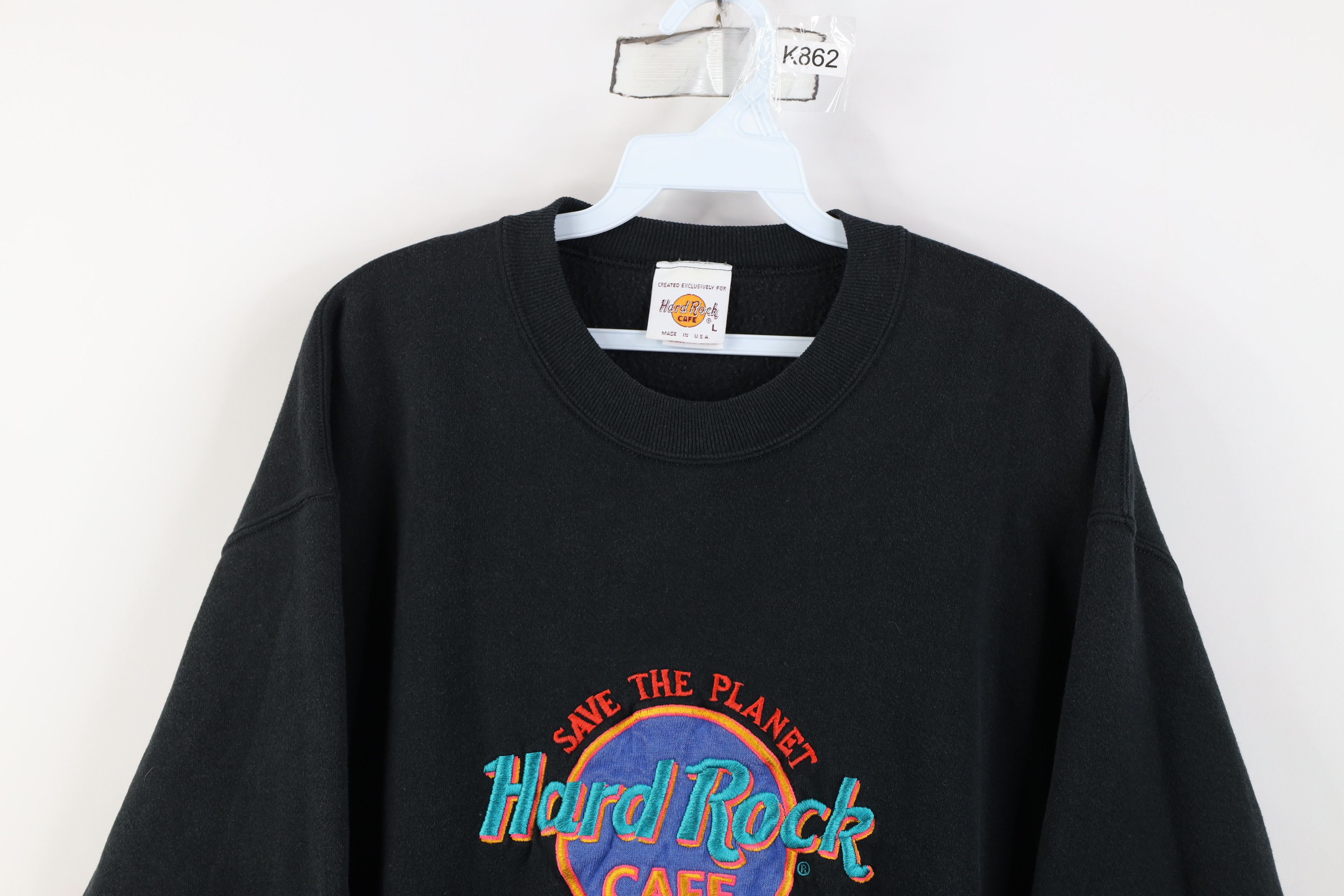 Hard Rock Cafe Vintage 90s Hard Rock Cafe Spell Las Vegas Sweatshirt USA Size L / US 10 / IT 46 - 2 Thumbnail