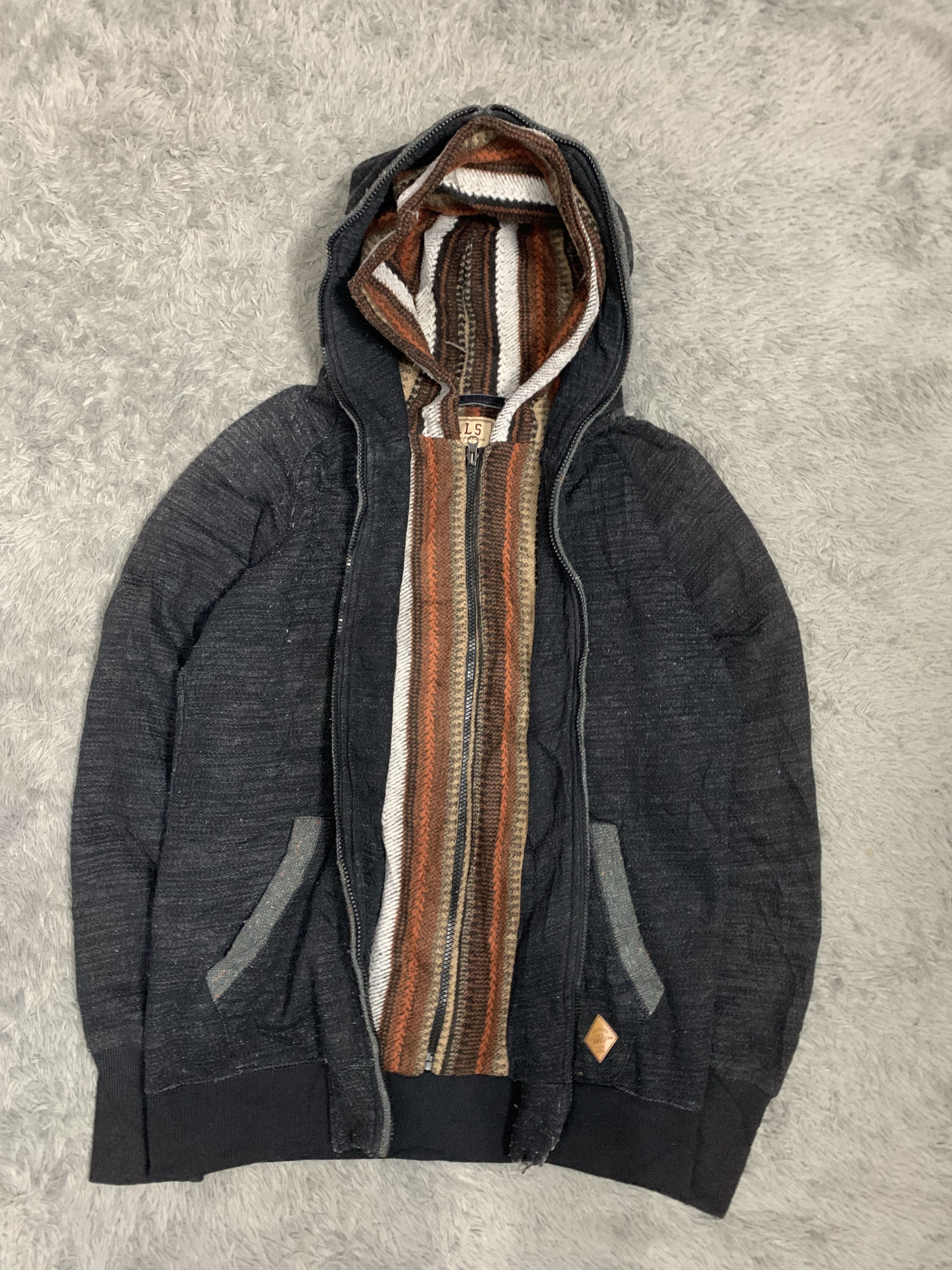 Japanese Brand Double Layer Wool Fullzip Hoodie Asian Japan Style Size US L / EU 52-54 / 3 - 2 Thumbnail