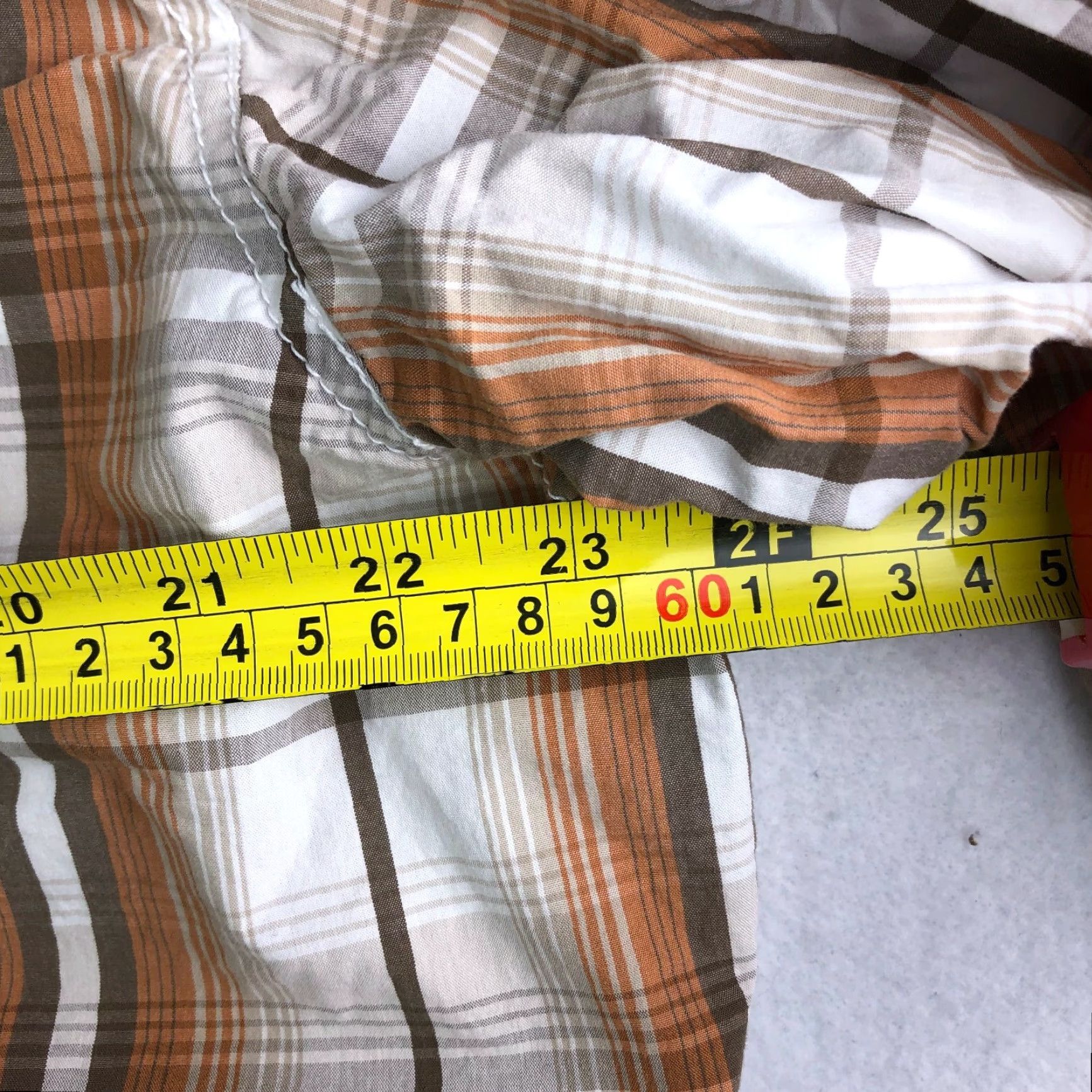 Vintage Ruff Hewn Well Worn Shirt Long Sleeve Button-Up Brown Plaid Point Collar Mens XXL Regular Cotton Vintage: No Size US XXL / EU 58 / 5 - 6 Thumbnail