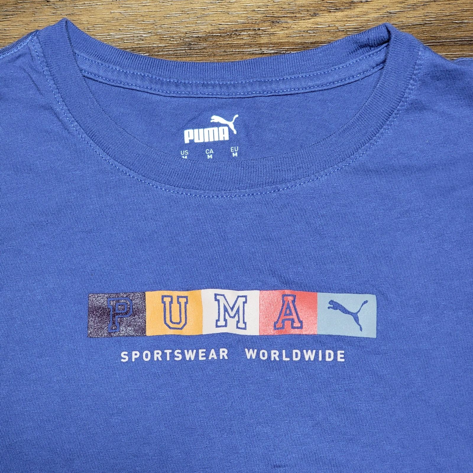Puma Puma Purple Tee "Sportswear Worldwide" - Size Small Size S / US 4 / IT 40 - 2 Thumbnail