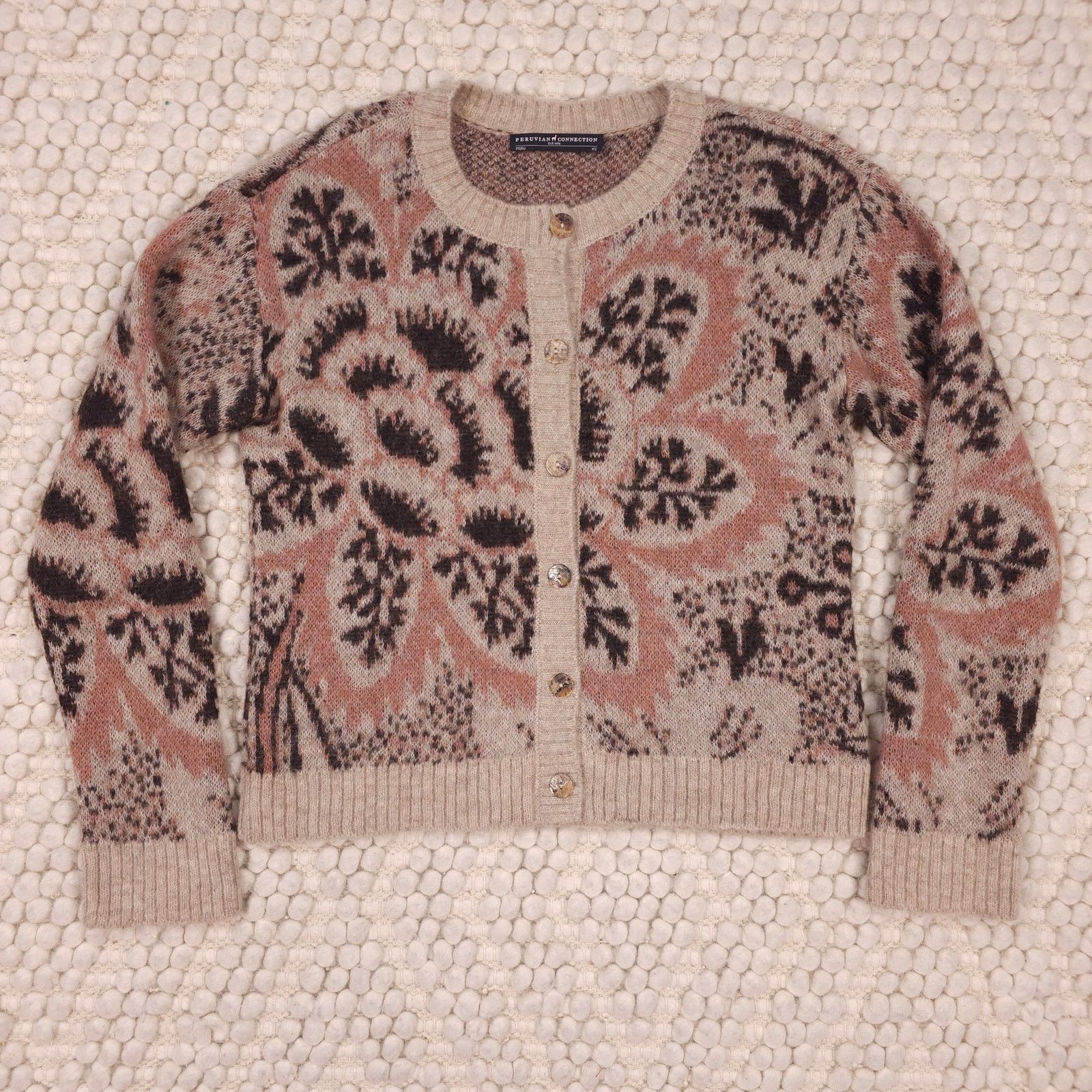 Other Peruvian Connection Baby Alpaca Wool Cardigan Sz Extra Small Size XS / US 0-2 / IT 36-38 - 5 Thumbnail