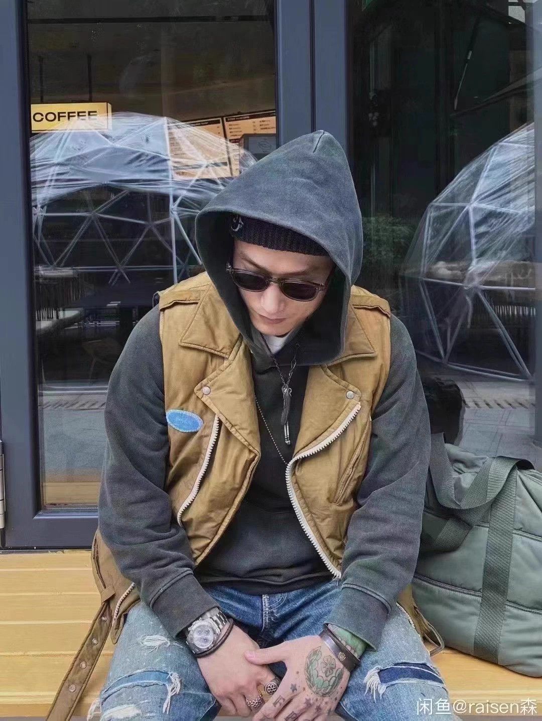 Visvim VISVIM 20AW STRABLER DOWN VEST mud dyed biker size 2 Size US M / EU 48-50 / 2 - 6 Thumbnail
