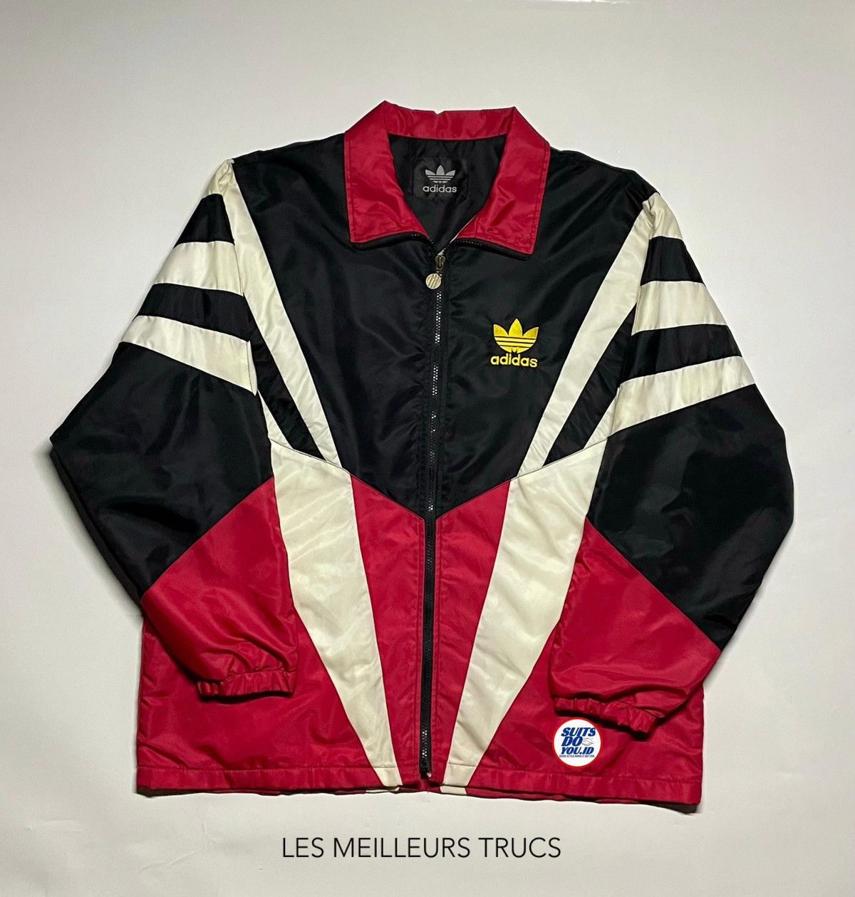 Adidas × Vintage Adidas FB AS Hooded Suit-II 80s Vintage Windbreaker jacket Size US L / EU 52-54 / 3 - 25 Thumbnail