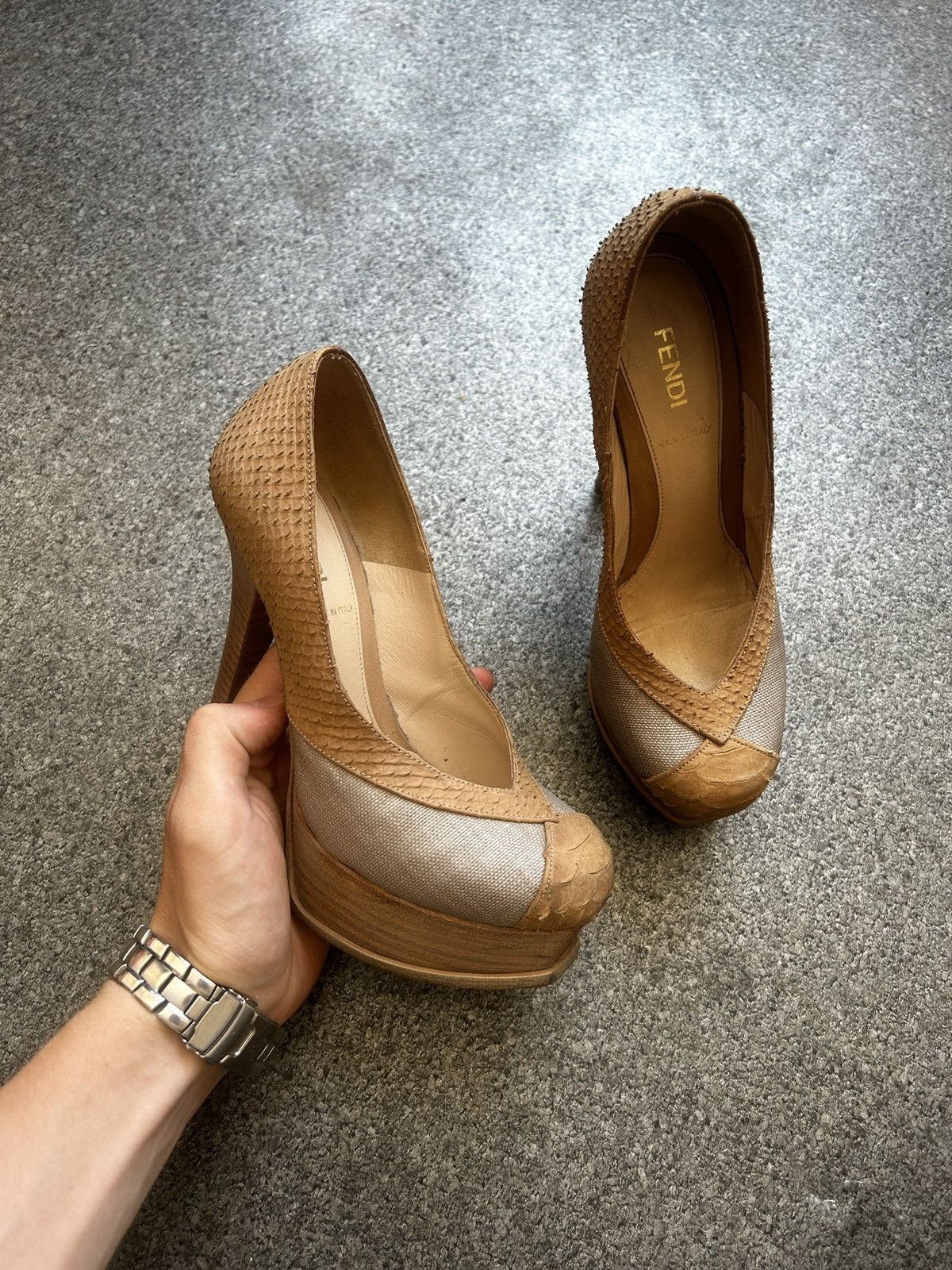 Fendi FENDI High Heels Sandals Size US 5.5 / IT 35.5 - 1 Thumbnail