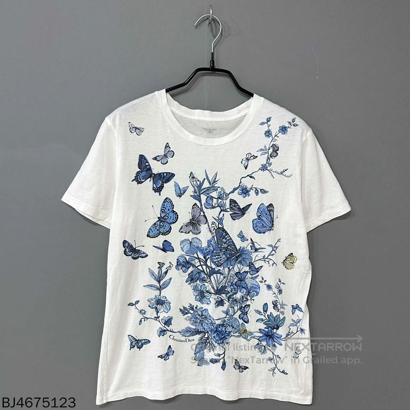 Dior Dior Butterfly Floral Logo Short Sleeve. Size M / US 6-8 / IT 42-44 - 2 Thumbnail
