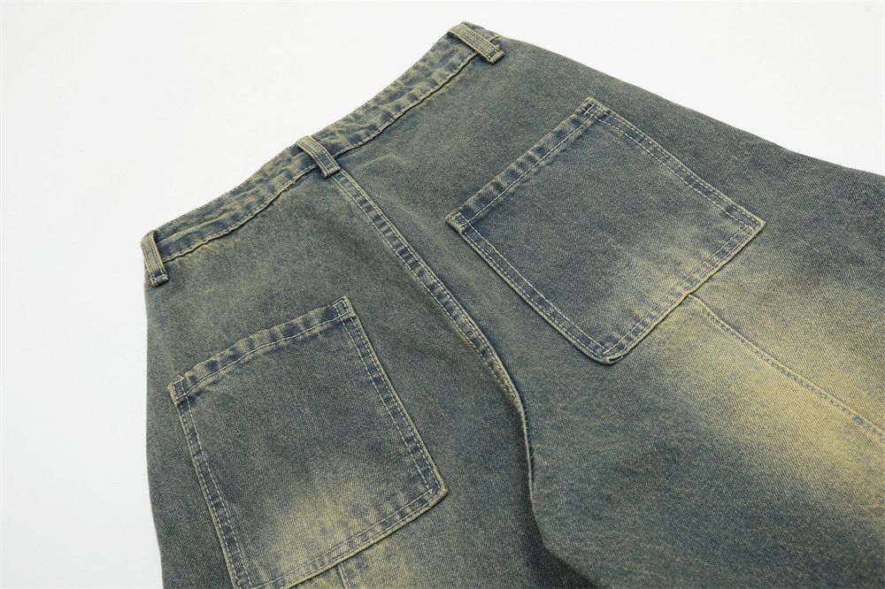 Jean American retro distressed stitching washed scimitar jeans Size US 32 / EU 48 - 4 Thumbnail
