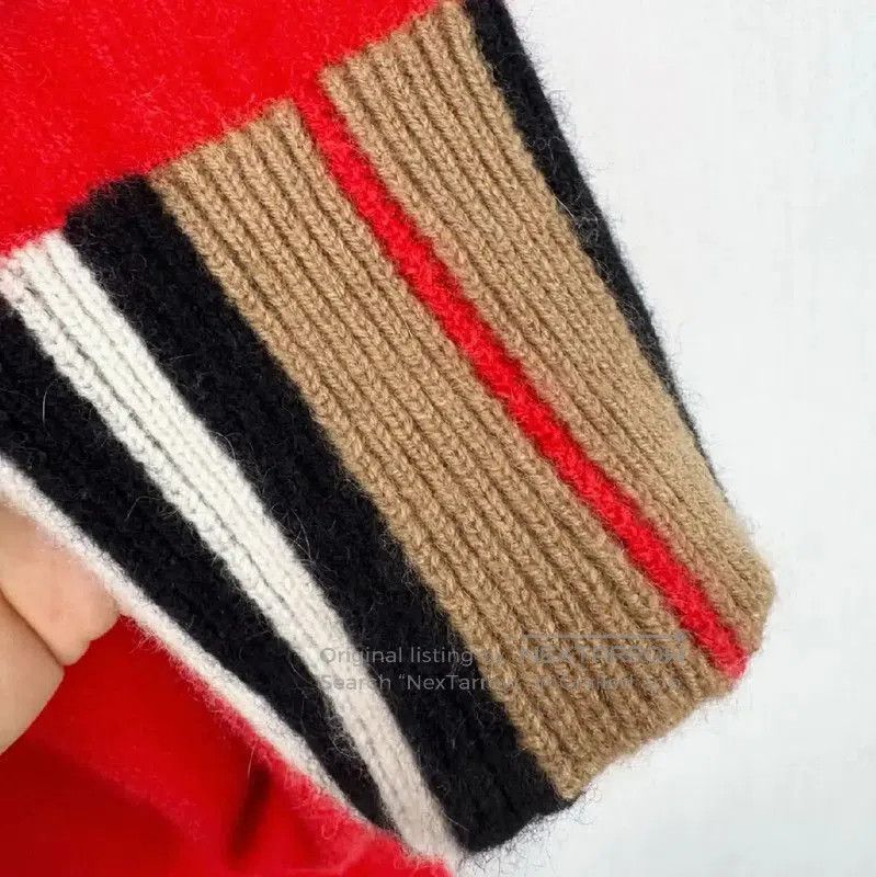 Burberry Burberry Color-Blocked Women's Long Sleeve Sweater. Size L / US 10 / IT 46 - 4 Thumbnail
