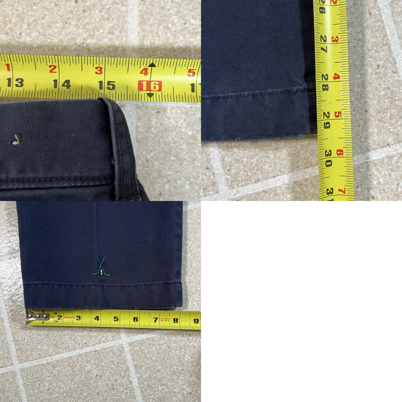 J.Crew J.CREW Chino Pants Mens 30 L29 Navy Embroidered Mid Rise Size US 30 / EU 46 - 8 Thumbnail