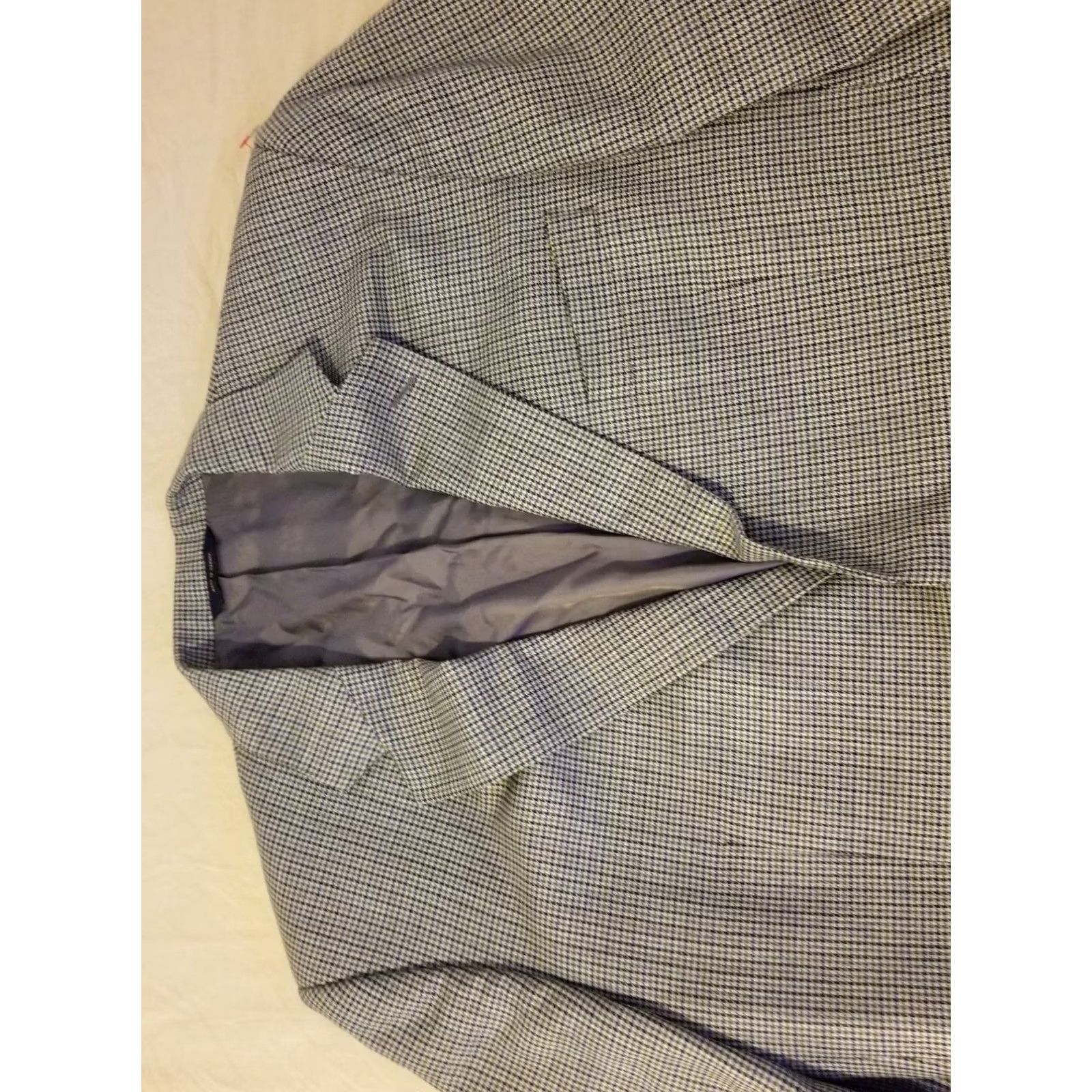 Brooks Brothers Mens Brooks Brothers Wool Blazer 45R Grey Gray 44R 46R Size 48R - 2 Thumbnail