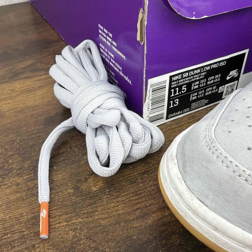 Nike Nike SB Dunk Low Pro Orange Label Wolf Grey Gum DV5464-001 Size US 11.5 / EU 44-45 - 10 Thumbnail