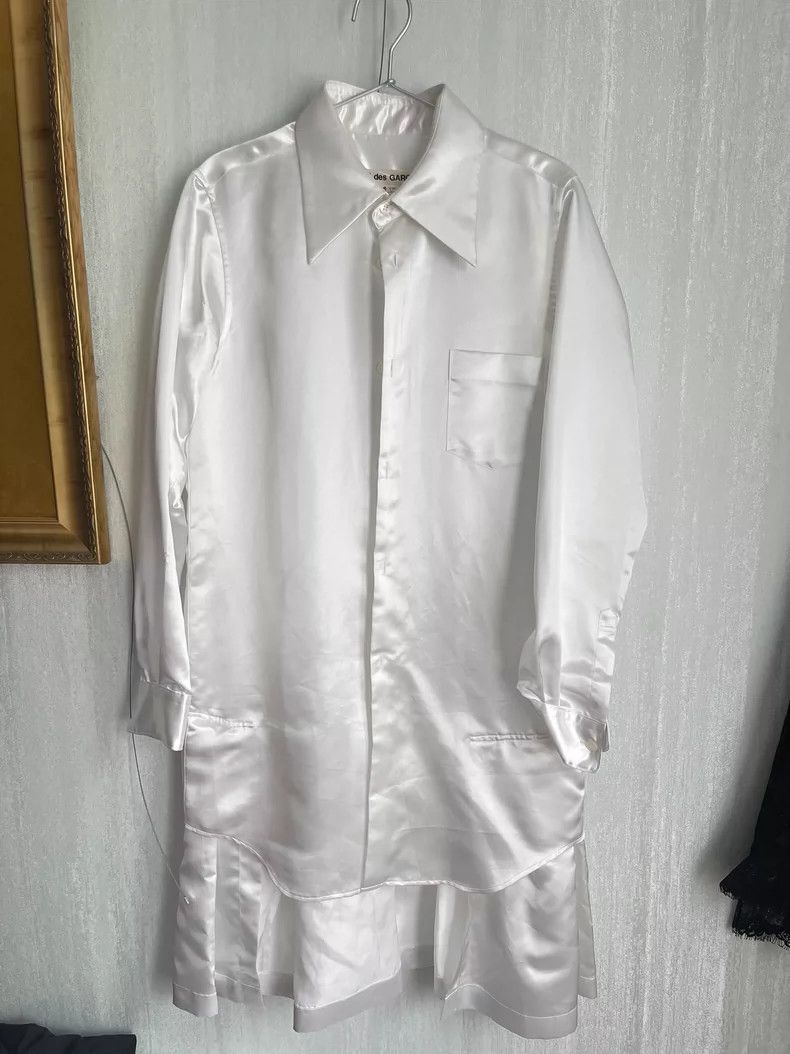 Comme des Garcons Comme Des Garcons Long White Shirt Size S / US 4 / IT 40 - 1 Thumbnail