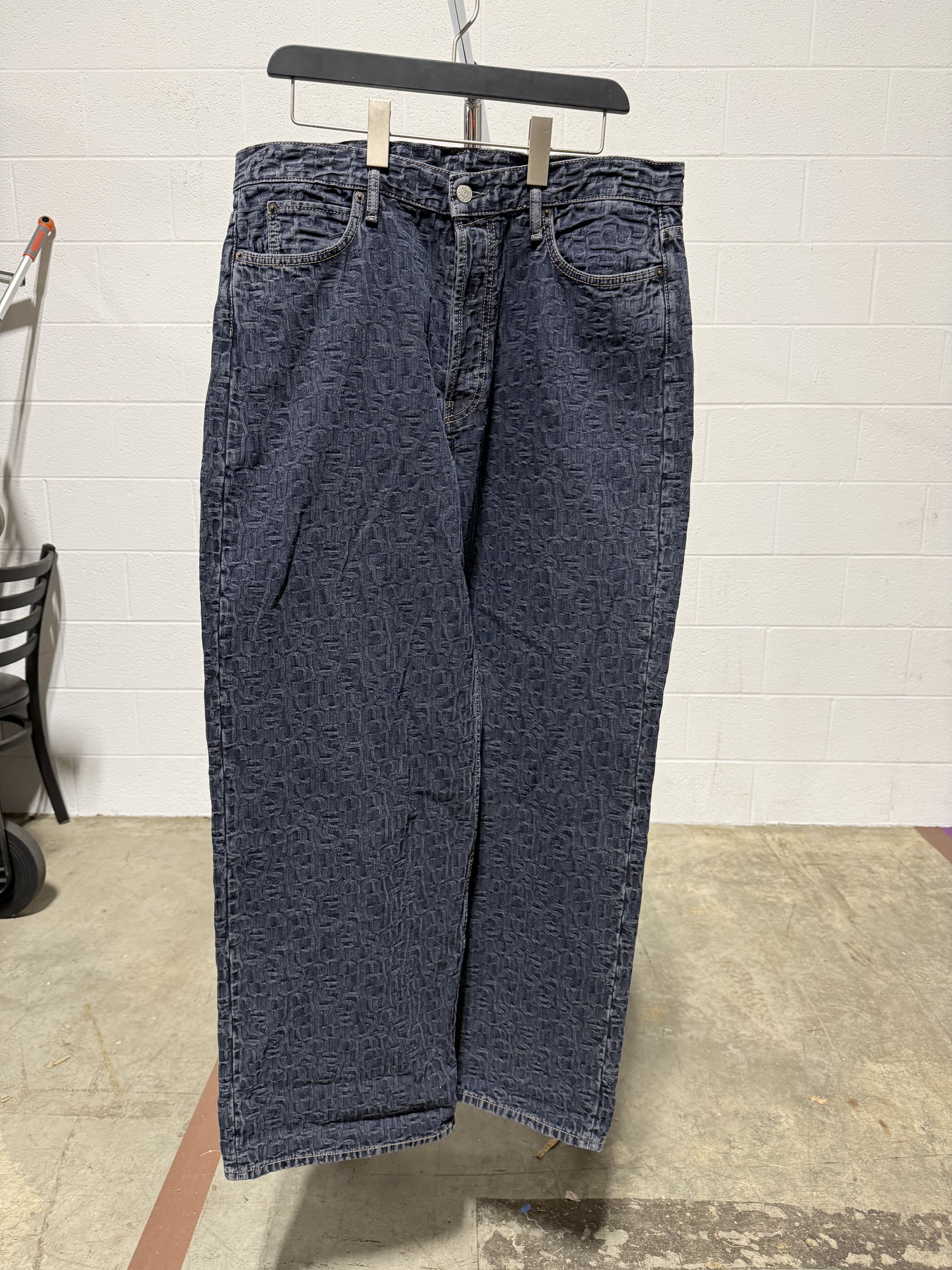 Acne Studios Acne Studios 1981 M FN Monogram Dark Denim 'Blue/Black' Size US 36 / EU 52 - 1 Thumbnail