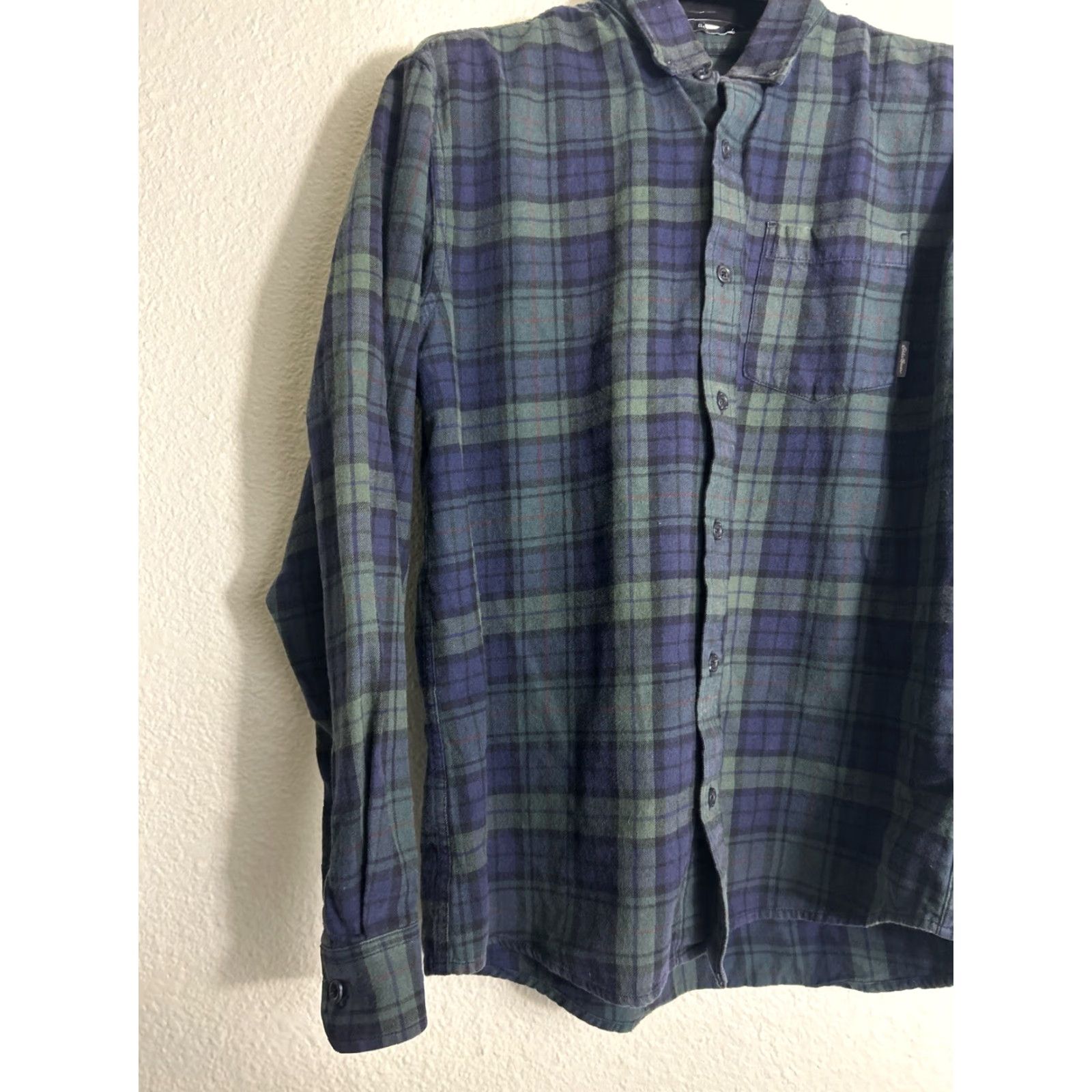 Eddie Bauer Eddie Bauer Mens Large Classic Fit Plaid Blue Button-Up Shirt Size US L / EU 52-54 / 3 - 2 Thumbnail