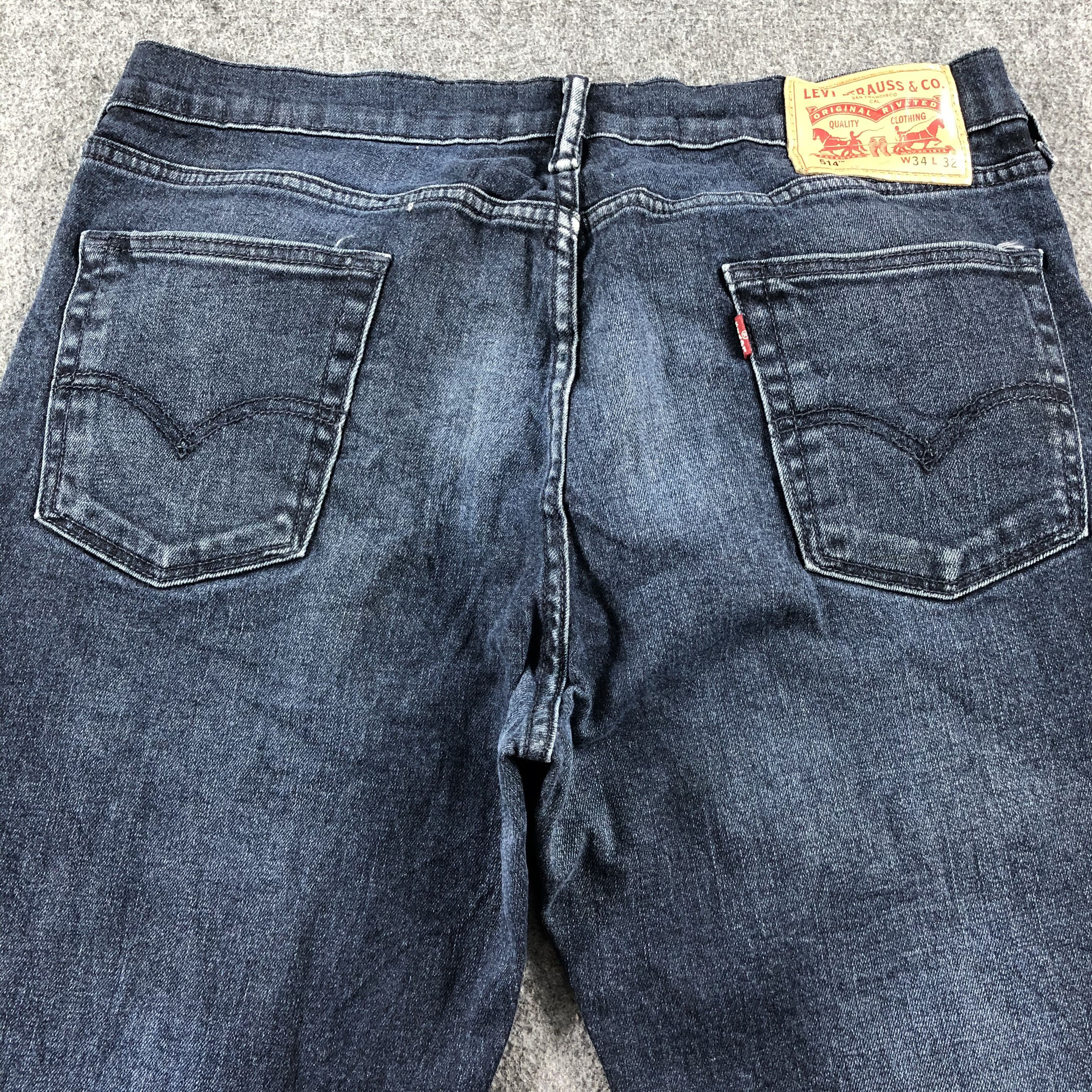 Levi's Vintage Blue Wash Levis 514 Jeans-J2484 Size US 35 - 4 Thumbnail