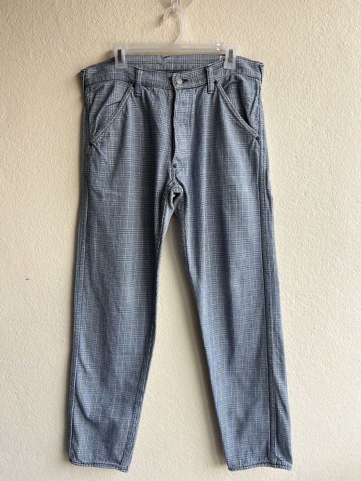 Evisu Vintage Archive Evisu Japan Checkered Jeans Size US 33 - 2 Thumbnail