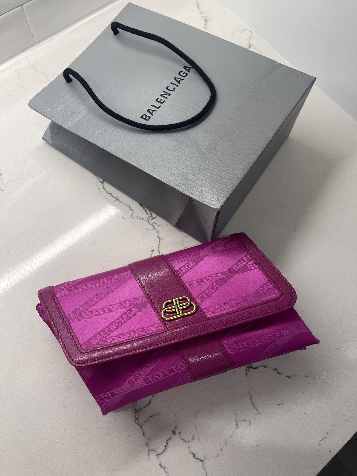 image of Balenciaga Asymmetrical Bag in Pink, Women's