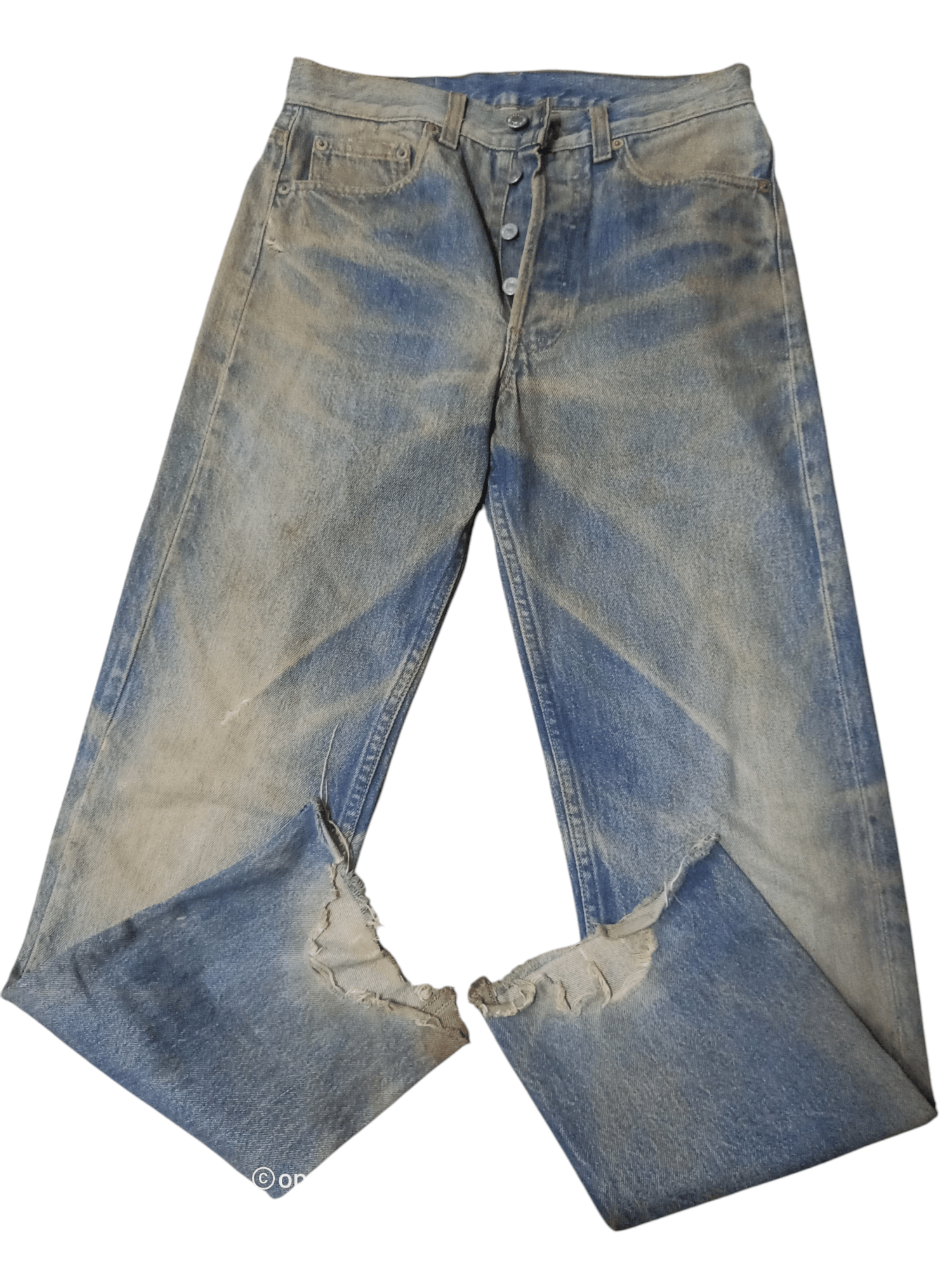 Levi's × Vintage Levis Vintage 501 80s Distressdenim Size US 29 - 11 Thumbnail