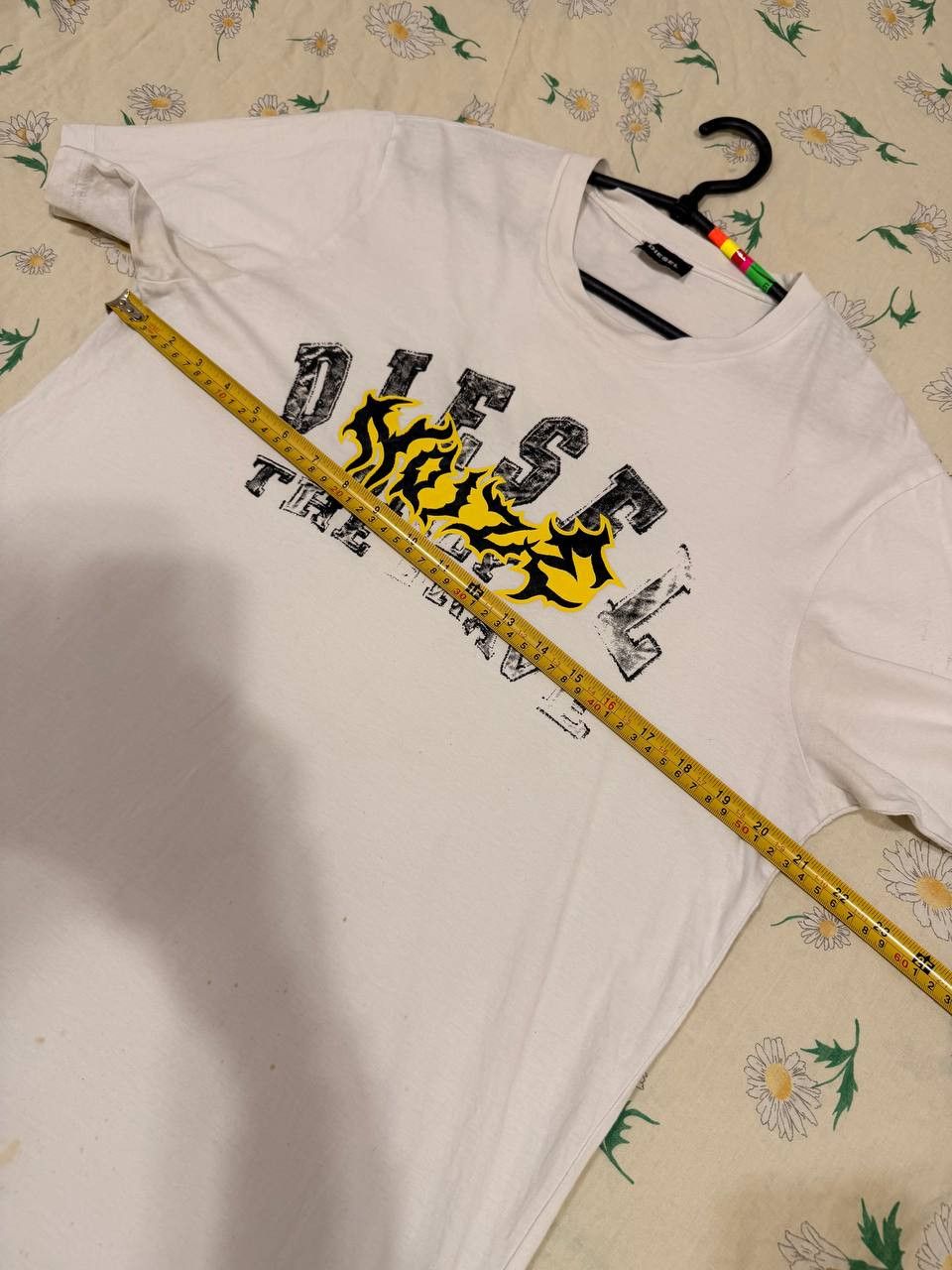 Diesel Y2K white T-shirt Diesel Vintage big logo streetwear Size US L / EU 52-54 / 3 - 15 Thumbnail