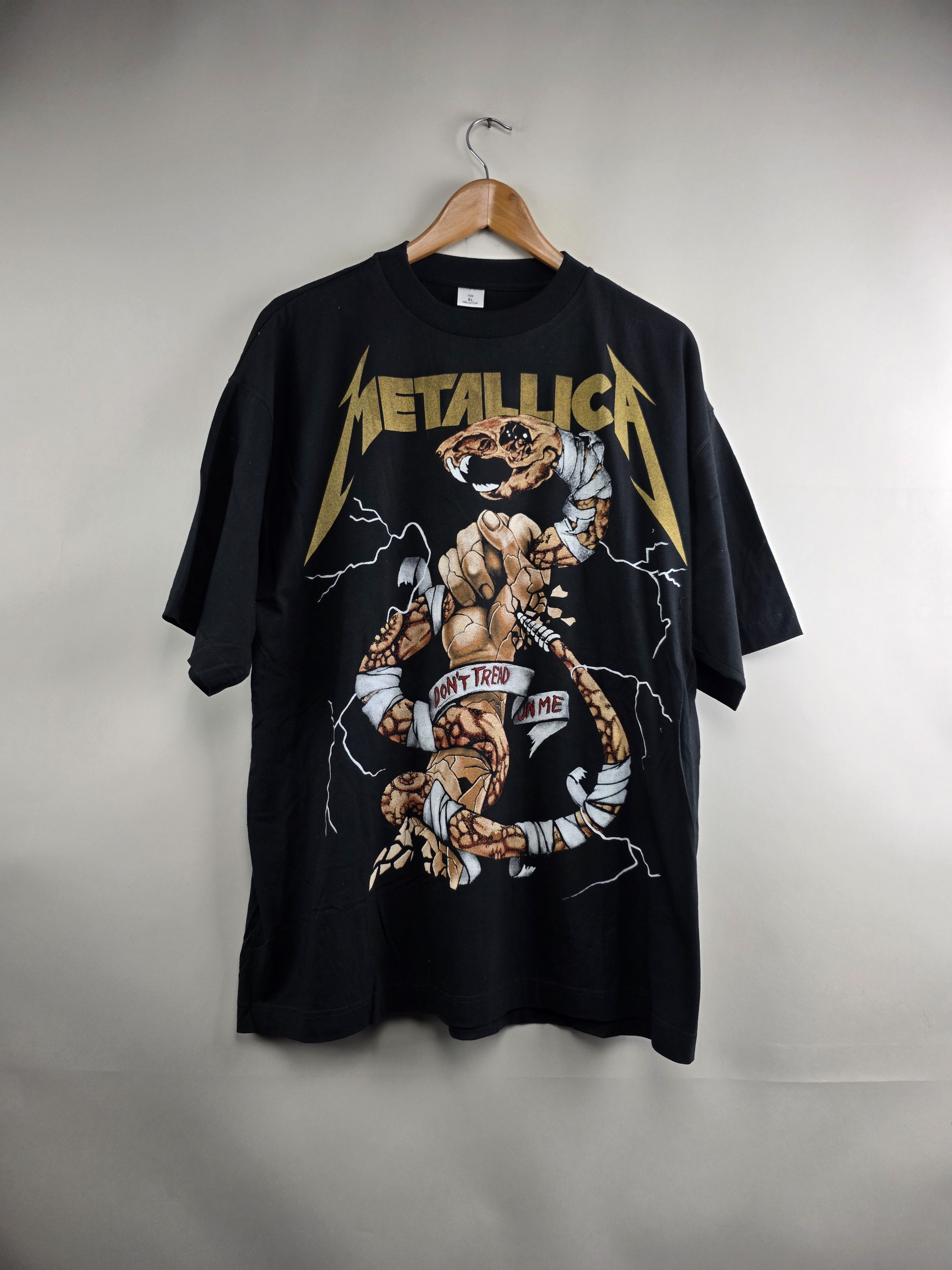 Band Tees × Metallica × Vintage 90s Metallica Don't tread on me