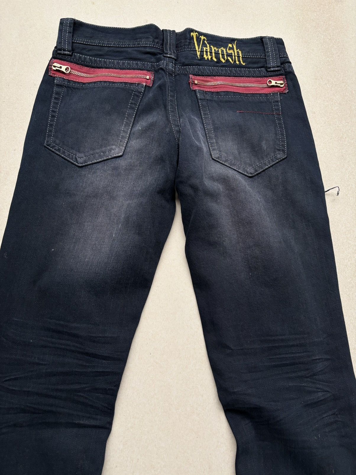 Japanese Brand VAROSH distressed flare jeans Size US 29 - 7 Thumbnail