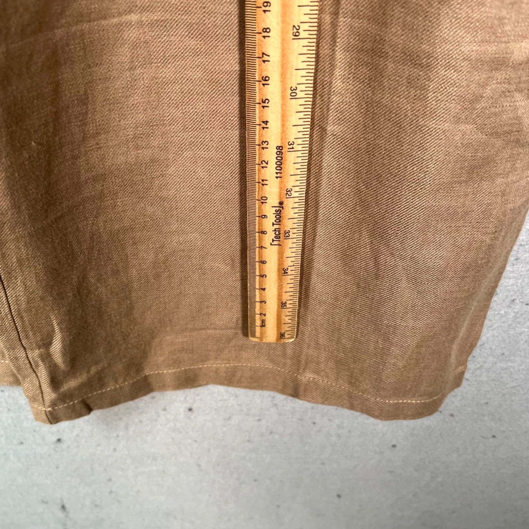 Armani Armani Collezioni Womens Pants 42 Beige Linen Wide-Leg Dress Pants Adult Womens 42 Beige Linen Wide-Leg High Rise 28in Inseam Size 28" / US 6 / IT 42 - 6 Thumbnail