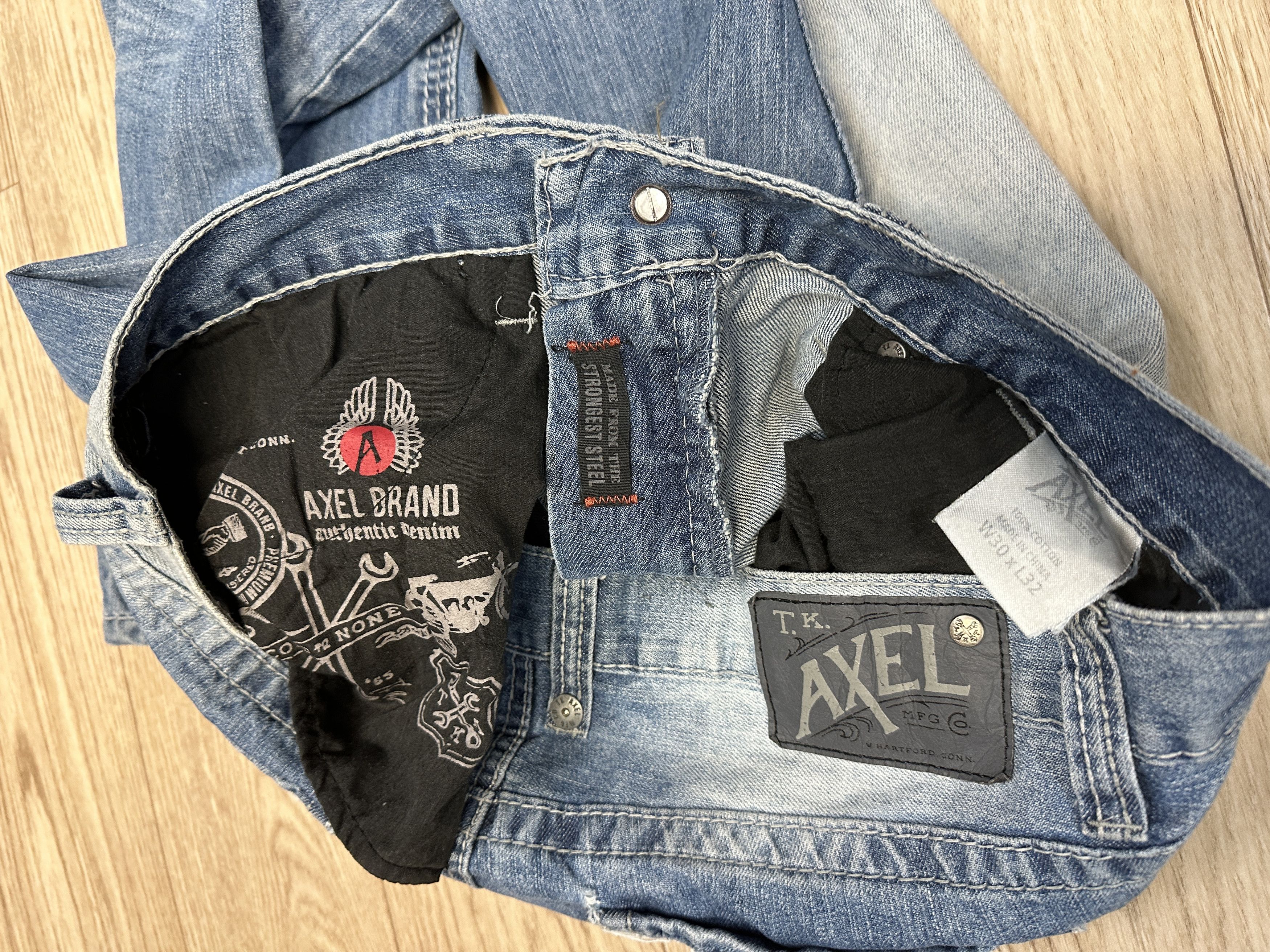 Affliction Y2K Style T.k. Axel Relaxed Straight Baggy Men's Jeans 30x32 Size US 30 / EU 46 - 10 Thumbnail