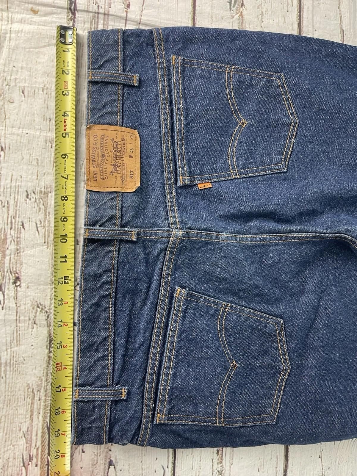 Levi's Levi's 517 40X32 Vintage 90's USA Made Orange Tab Jeans Size US 40 / EU 56 - 9 Thumbnail