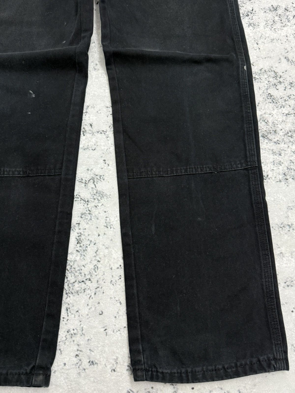 Dickies Y2K Dickies Faded Black Double Knee Distressed Workwear Size US 30 / EU 46 - 8 Thumbnail
