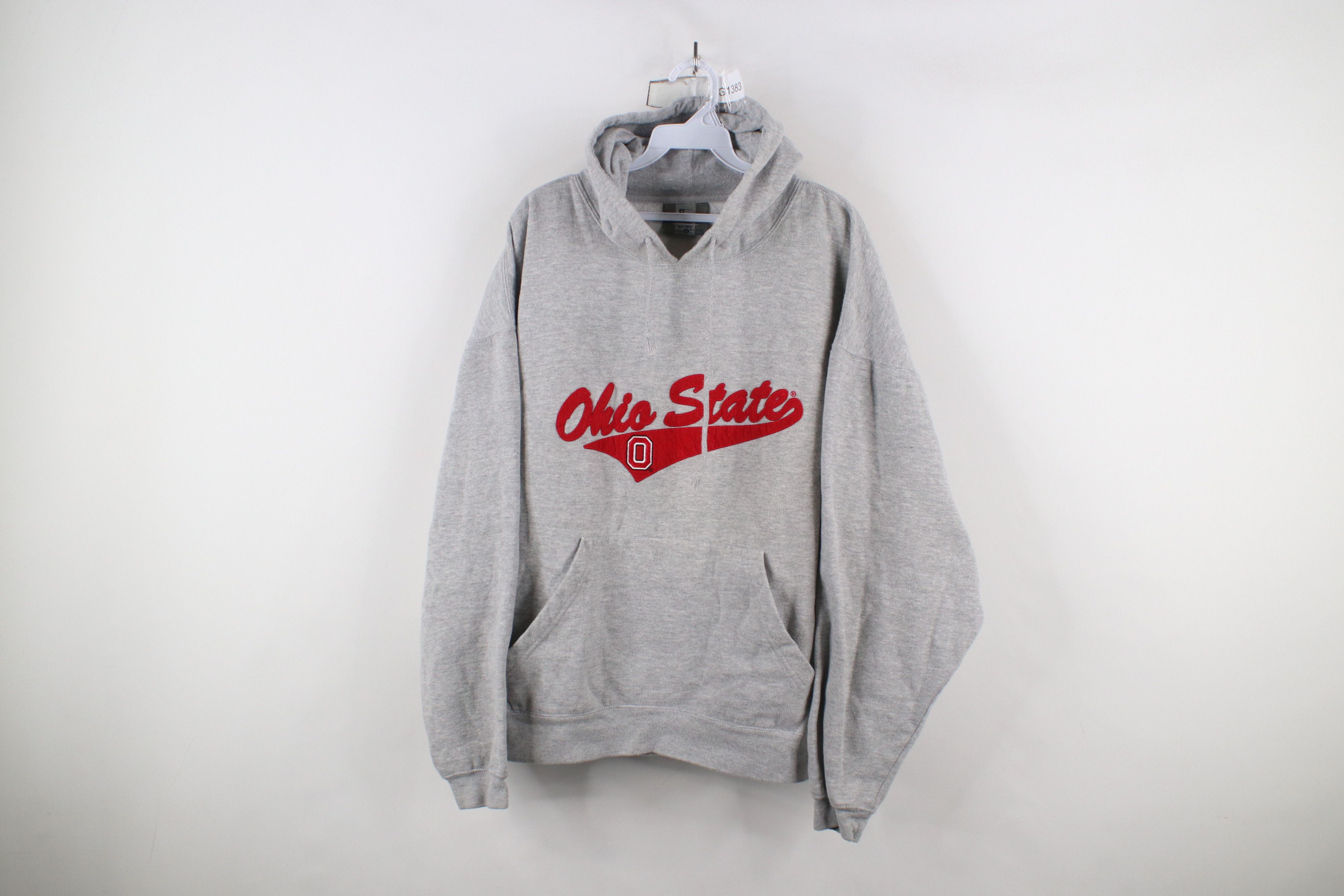 Vintage Vintage 90s Spell Out Script Ohio State University Hoodie Size US XXL / EU 58 / 5 - 1 Thumbnail
