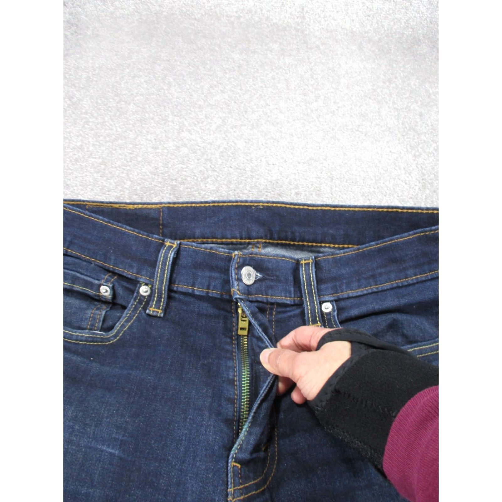 Levi's VINTAGE Levis Jeans 511 Mens 32 Dark Wash Denim Slim Fit 32X33 Blue 511 Slim Men's Jeans 32 33 Denim Sho exports Size US 32 / EU 48 - 6 Thumbnail