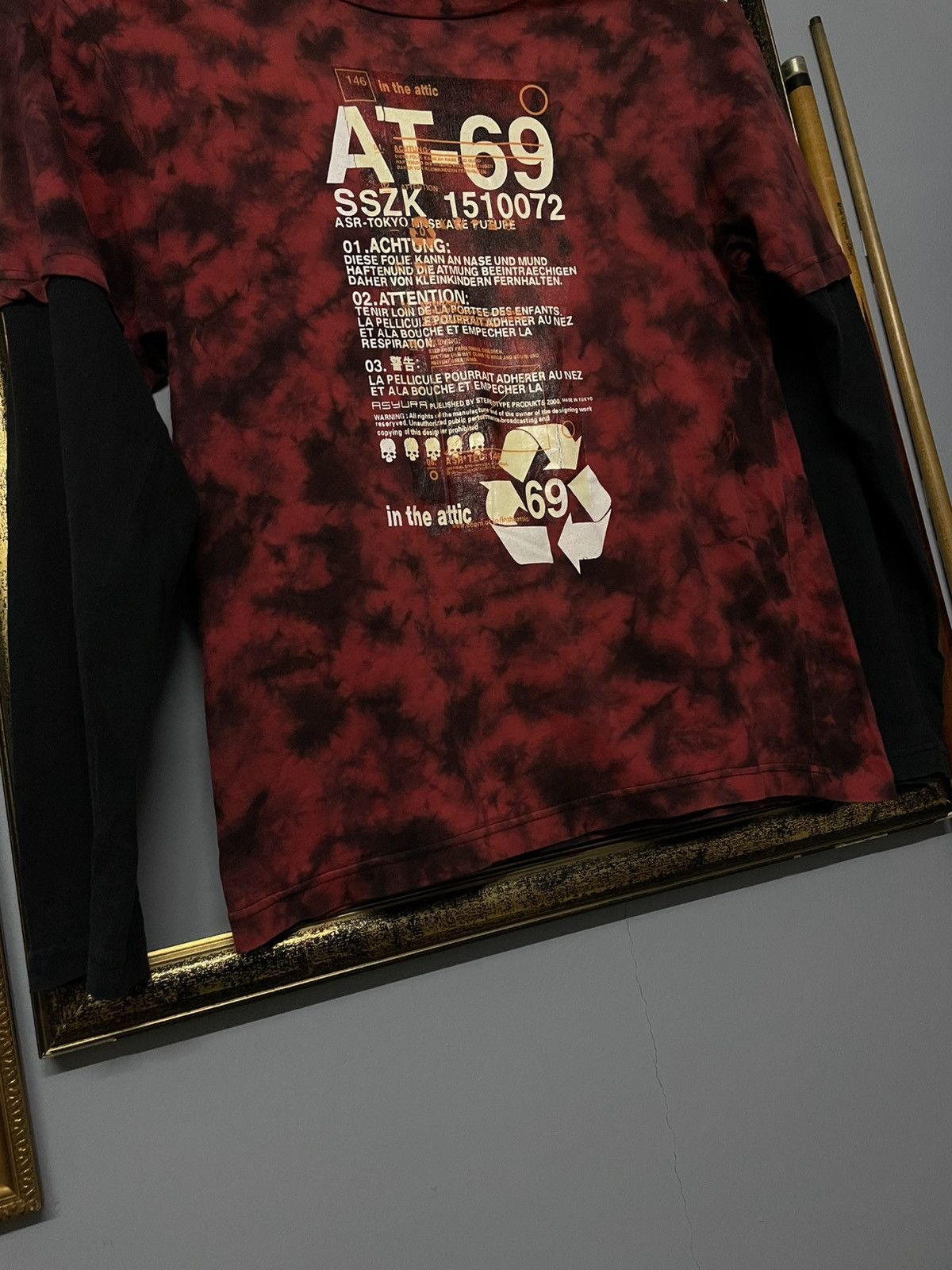 Japanese Brand Vintage 1990s Japan In The Attic Warning Punk Psycho Tshirt Size US M / EU 48-50 / 2 - 4 Thumbnail