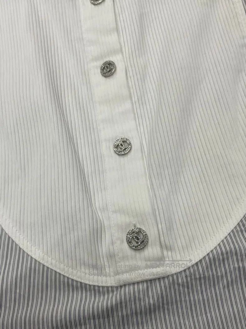 Chanel Chanel Sleeveless Striped Shirt. Size US M / EU 48-50 / 2 - 2 Thumbnail