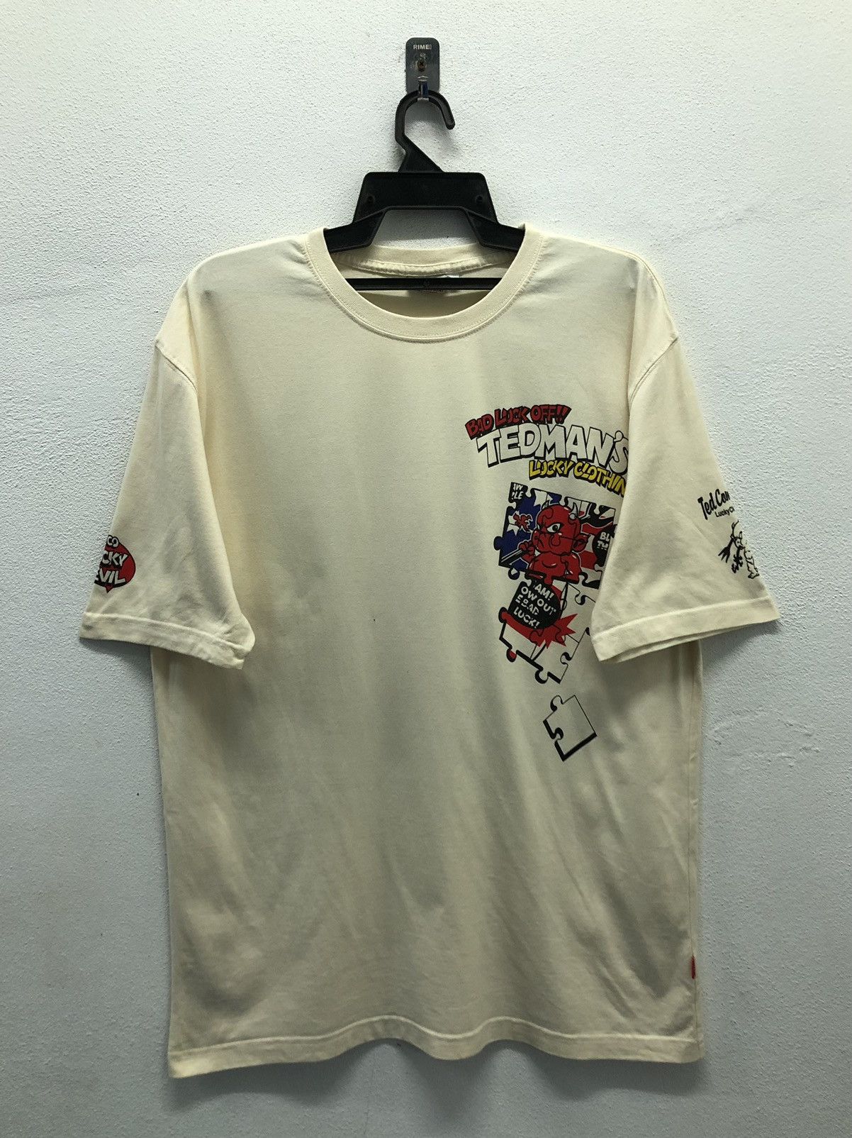 Vintage Ted Company Bad Luck Off Tedman's Lucky Clothing T-Shirt Size US L / EU 52-54 / 3 - 2 Thumbnail