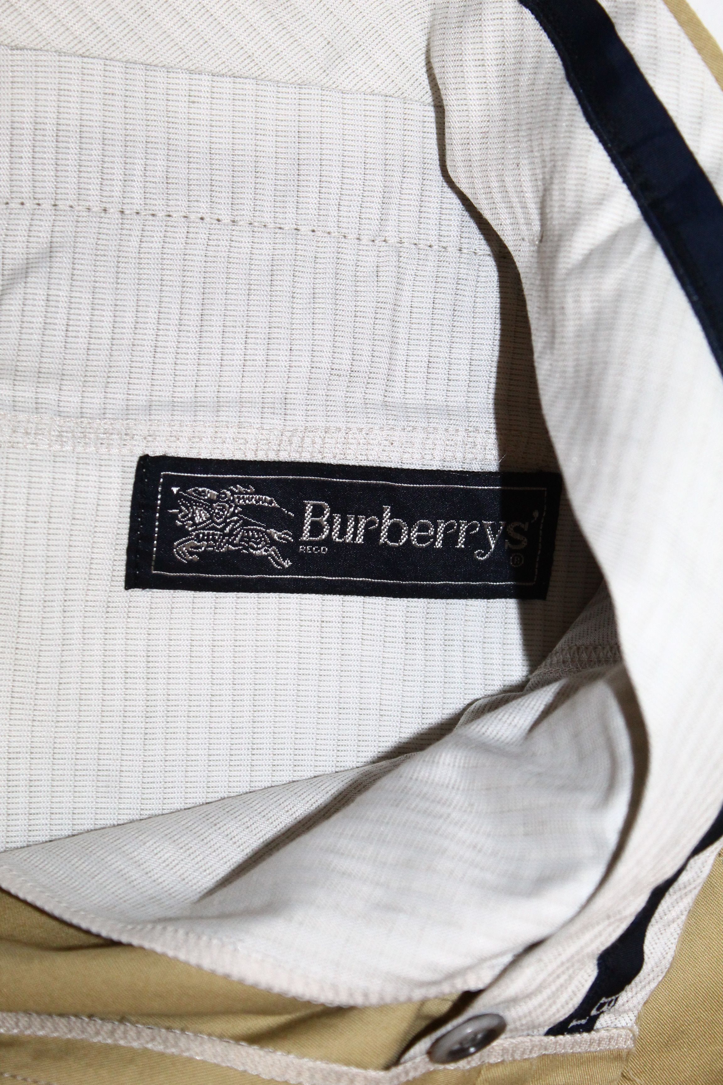 Burberry 🔥RARE 80s Burberrys 5 Pockets Pleated Camel-Cotton Trousers Size US 36 / EU 52 - 9 Thumbnail