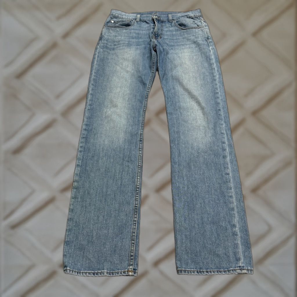 7 For All Mankind 7 For all Mankind Jeans Mens 31x33 Blue Medium Wash Denim Straight Casual B Size US 31 - 1 Thumbnail