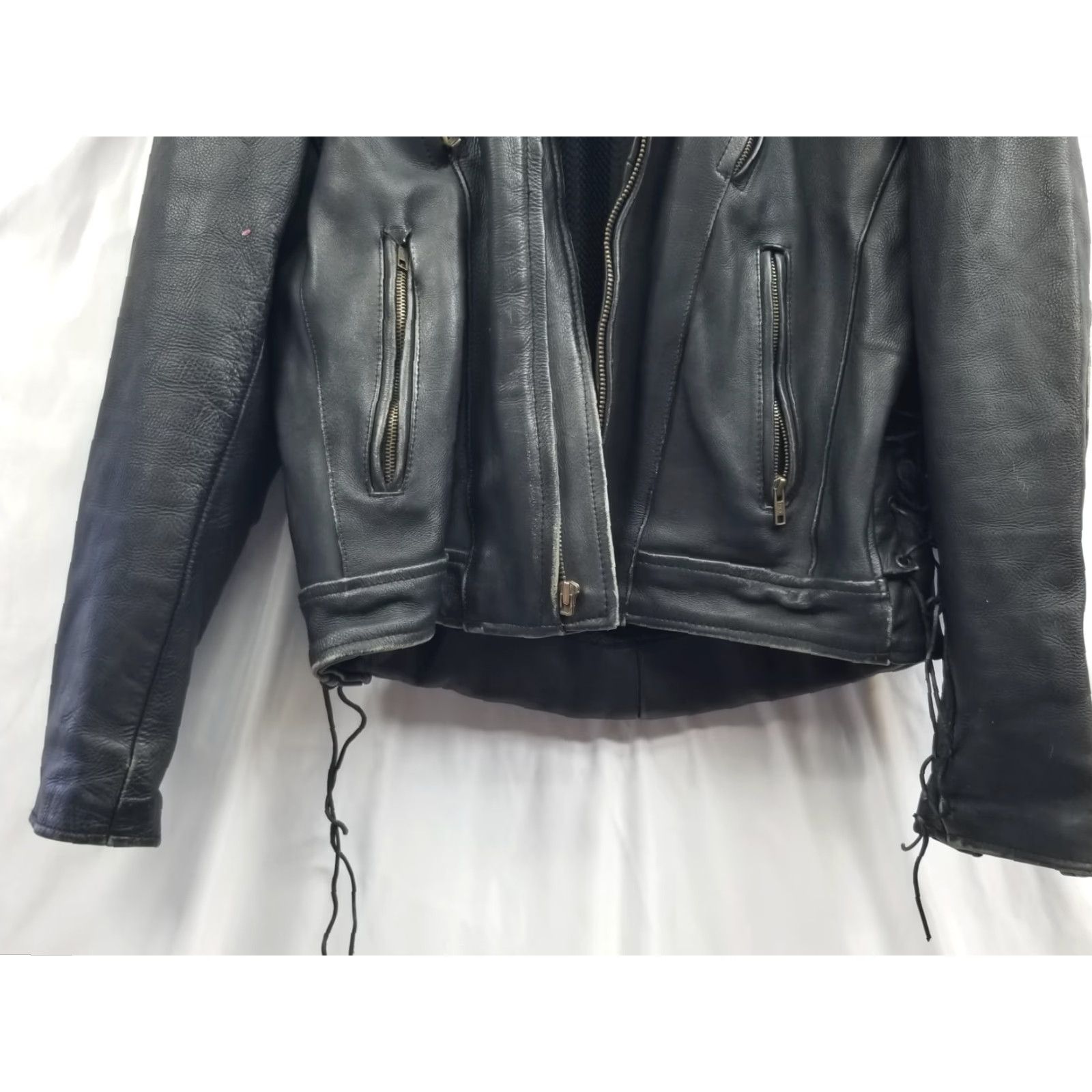 Vintage Antelope Creek Leather Motorcycle Jacket Mens Size 44 Black Embroidered Jacket Size US S / EU 44-46 / 1 - 2 Thumbnail