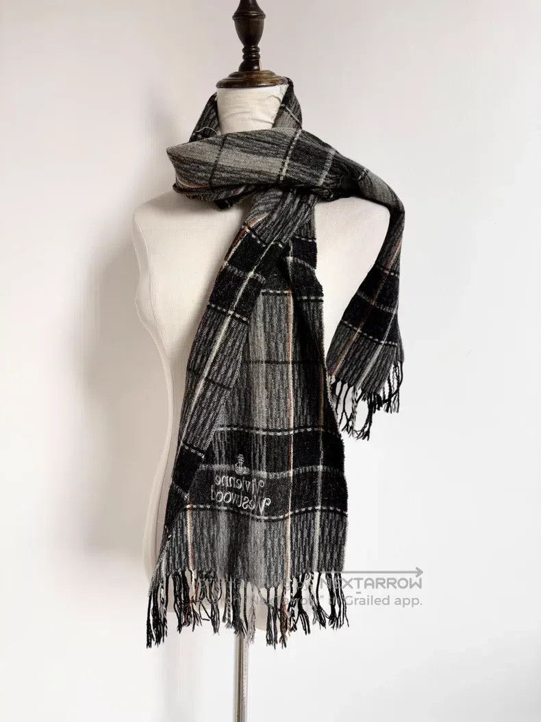 Vivienne Westwood Vivienne Westwood Letter embroidery gray and black silver Size ONE SIZE - 3 Thumbnail