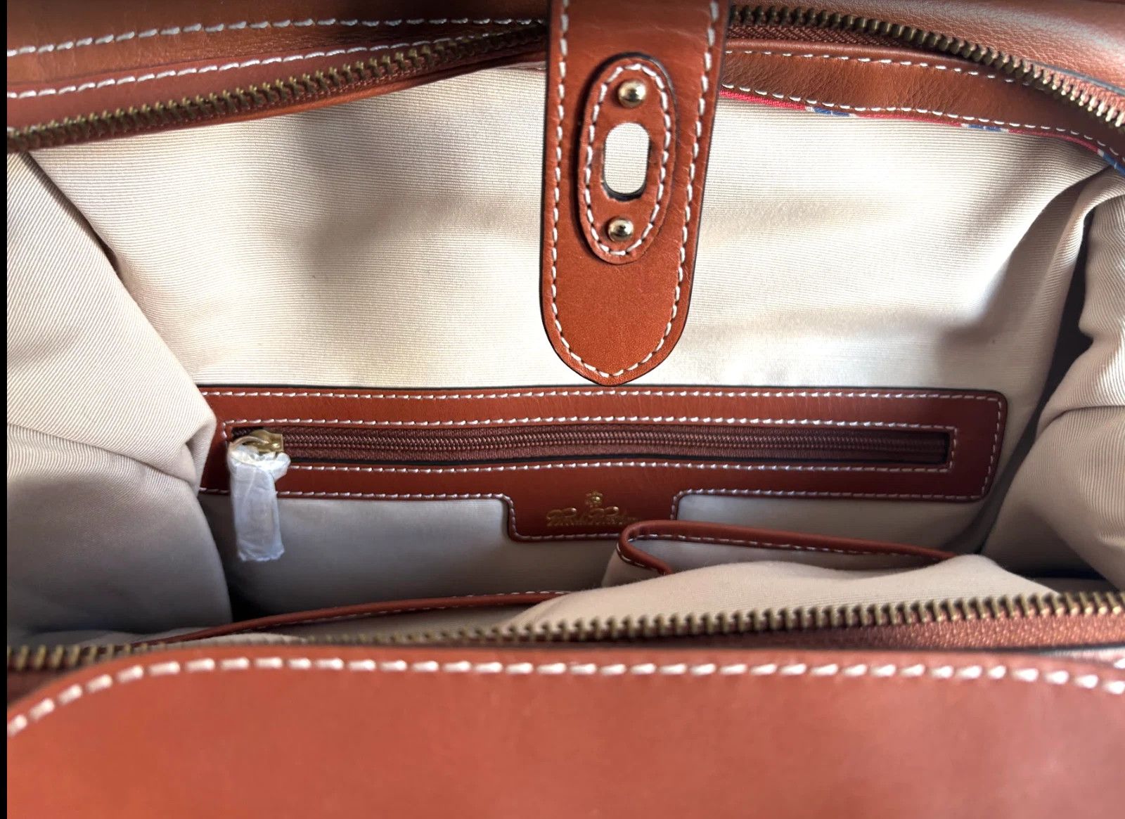 Brooks Brothers Brooks Brothers Rich Cognac Leather Doctor Bag Satchel NWT Size ONE SIZE - 7 Thumbnail