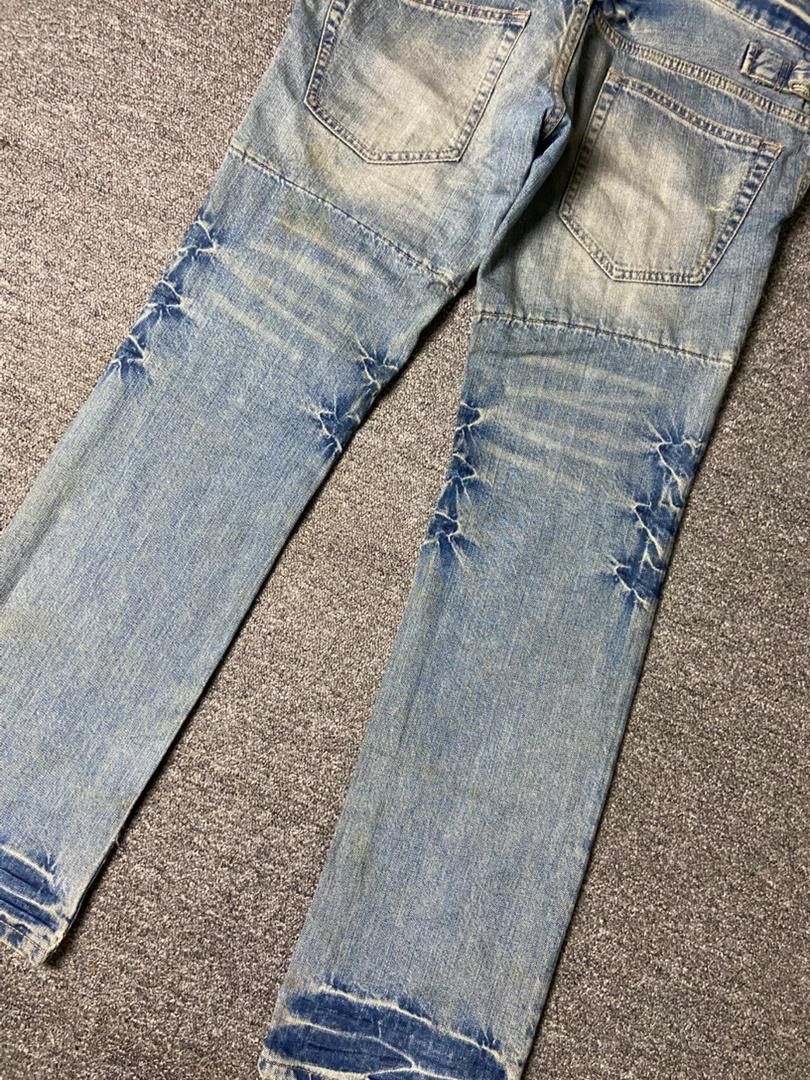 PPFM 🔥Vintage PPFM Double Waist Distressed Jeans🔥 (136) Size US 32 / EU 48 - 4 Thumbnail