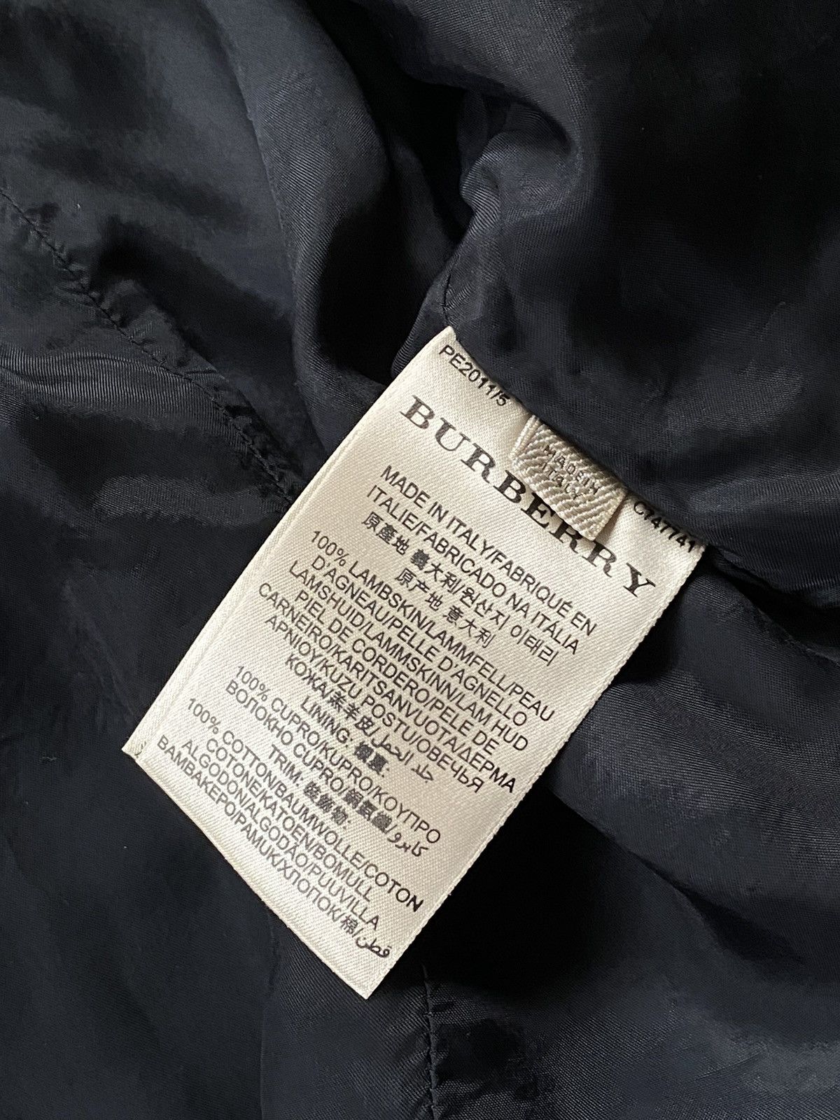 Burberry 🔥RRP 2390$ Burberry Brit Lambskin Biker Field Jacket Size S / US 4 / IT 40 - 13 Thumbnail