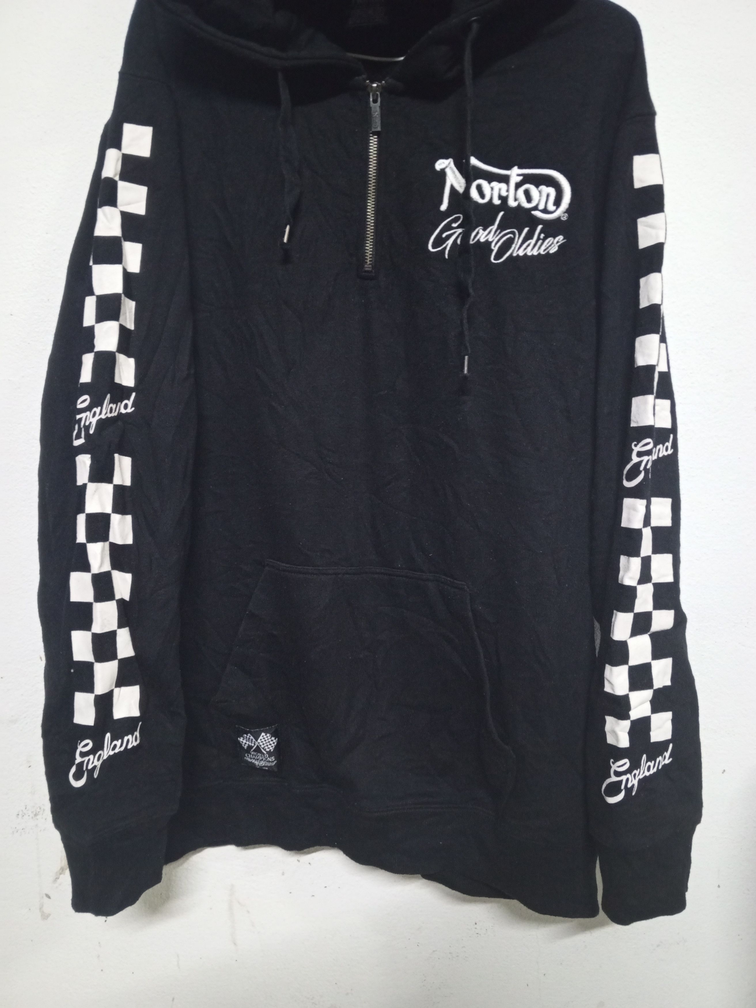 Norton NORTON ENGLAND HALPZIP HODDIE BLACK Size US XL / EU 56 / 4 - 5 Thumbnail