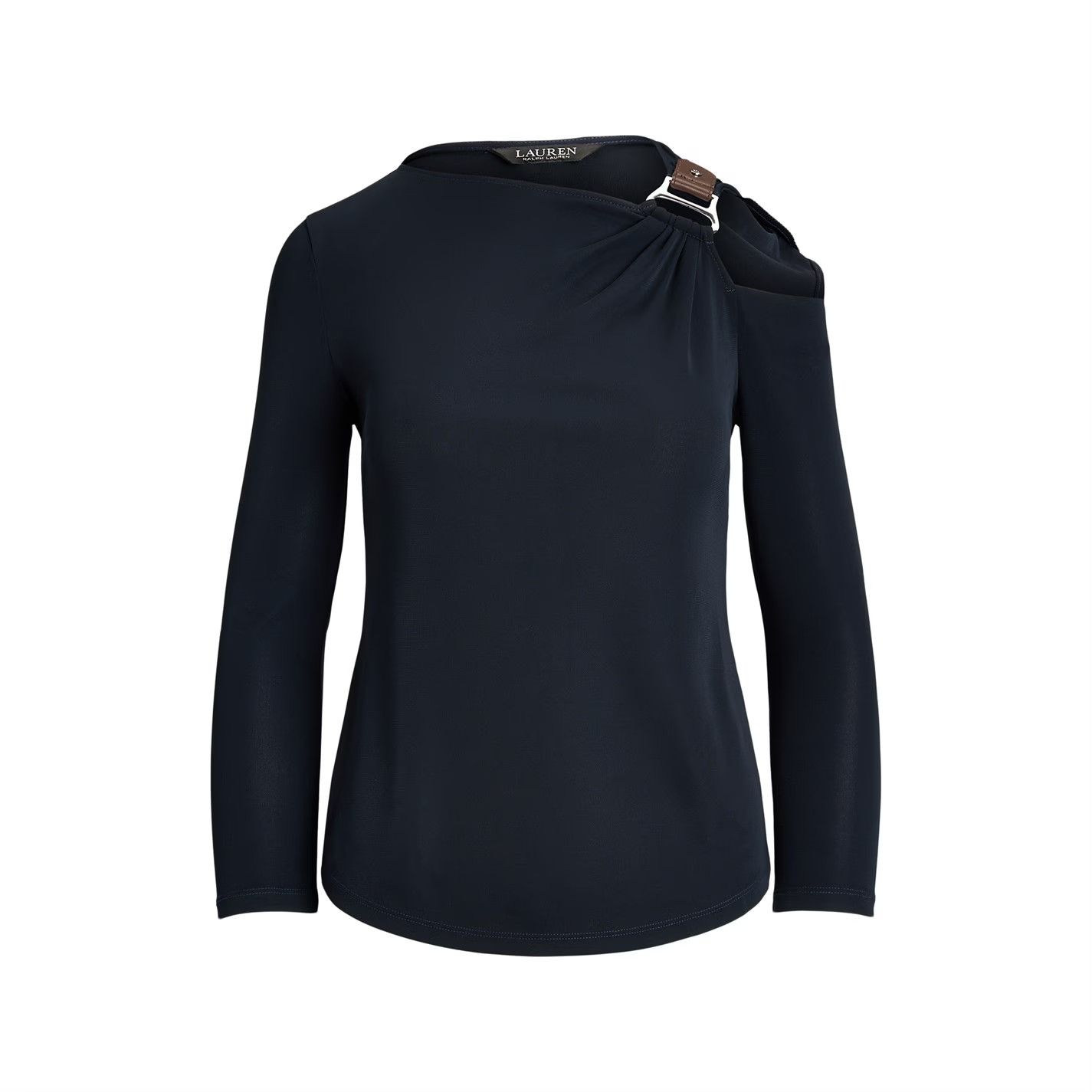 Lauren Ralph Lauren o1g2r1mq1025 Harlee Top T-Shirt in Black Size S / US 4 / IT 40 - 1 Thumbnail