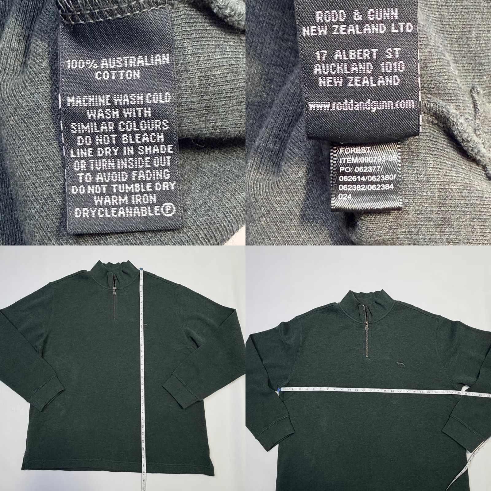Rodd & Gunn Rodd & Gunn Sweatshirt Mens 2XL Forest Alton Ave Quarter Zip Australian Cotton 1/4 Zip Mock Neck Logo Zipper Pullover Knit Light Green 2XL Mens Size US XXL / EU 58 / 5 - 8 Thumbnail