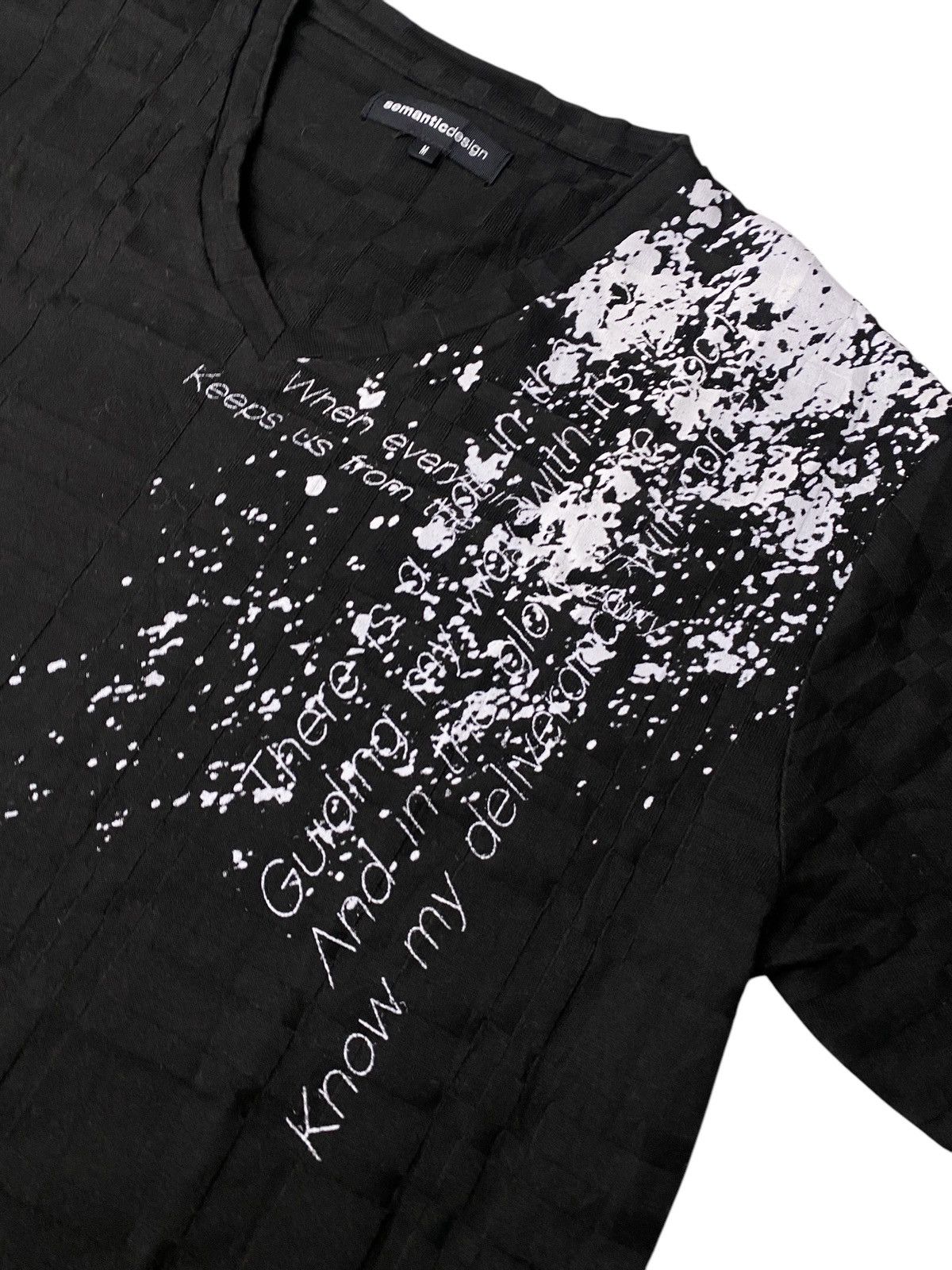 Hysteric Glamour 2000's Semantic Design Poem Grunge Splatter Shirt Size US S / EU 44-46 / 1 - 3 Thumbnail