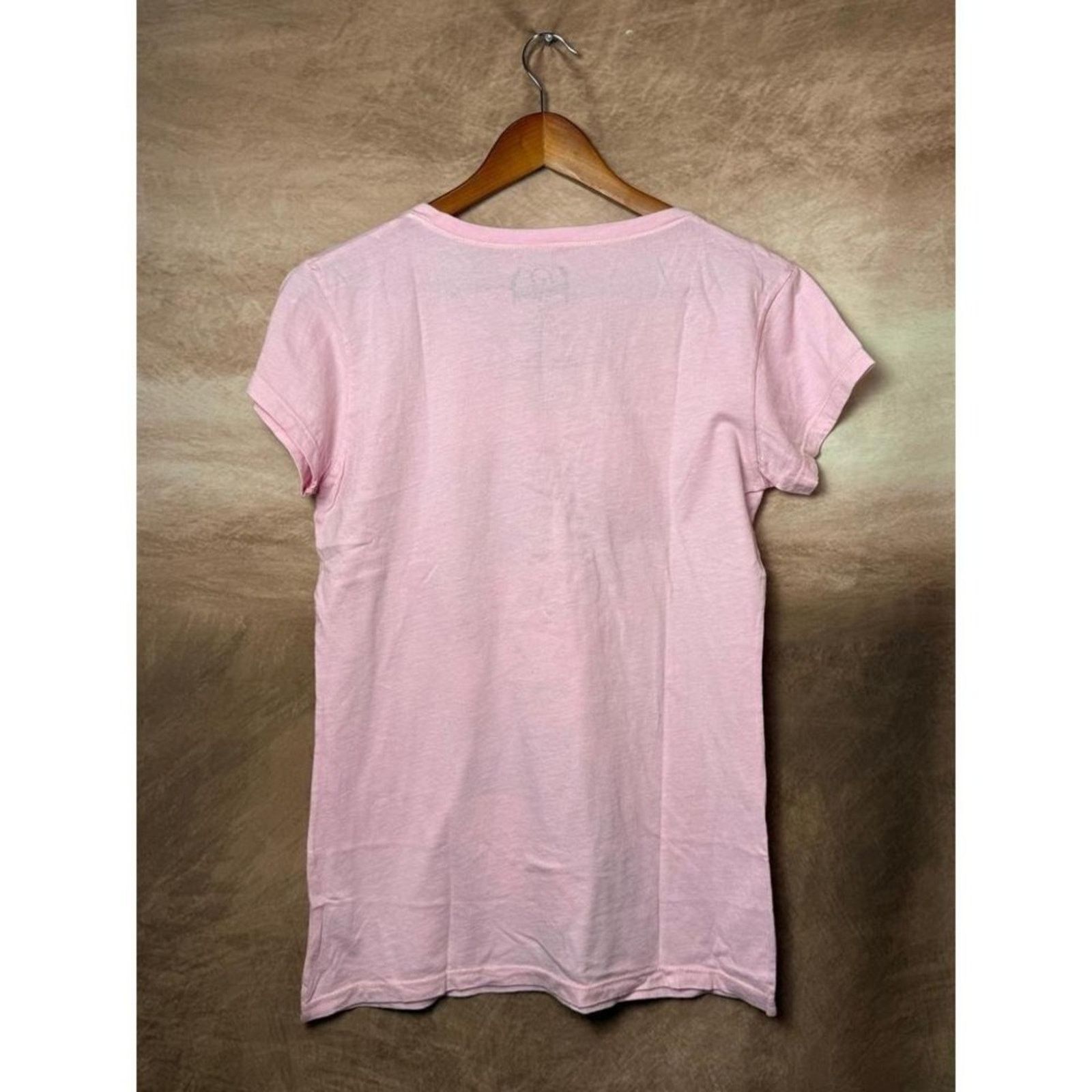 Reel Legends Hollywood Legend Audrey Hepburn Pink V-Neck Tee Size L NWOT Size L / US 10 / IT 46 - 6 Thumbnail