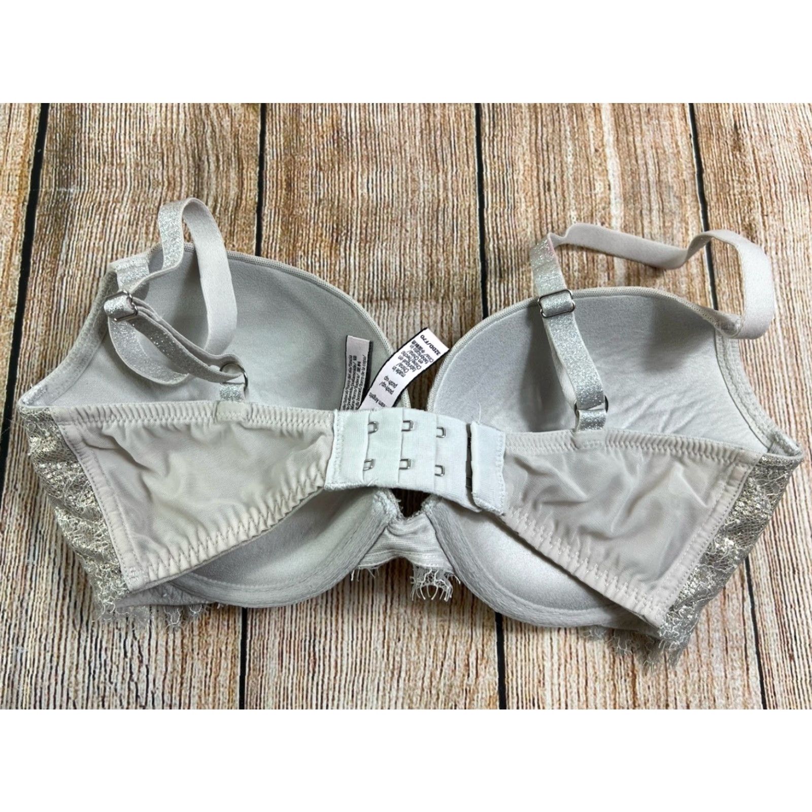 Victoria's Secret Victoria’s Secret Dream Angels Bra Push Up 32DD Underwired Cream Solid Women DD Underwire Vestigo? Size ONE SIZE - 2 Thumbnail