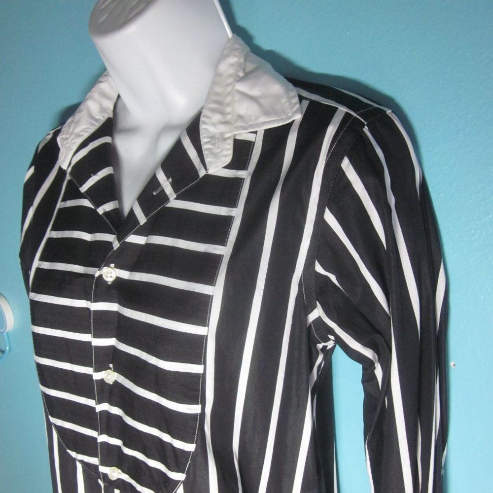 Ralph Lauren Polo Ralph Lauren Womens Cotton Dress Black Stripe Size 2 Size XS / US 0-2 / IT 36-38 - 3 Thumbnail
