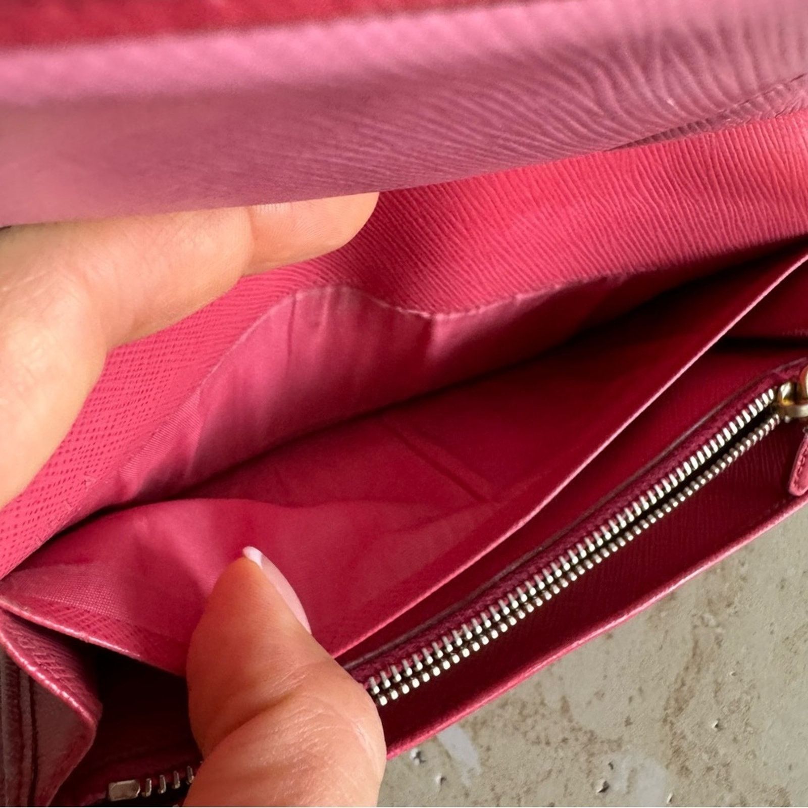 Prada PRADA Milano Pink Long Wallet, Authentic Size ONE SIZE - 11 Thumbnail